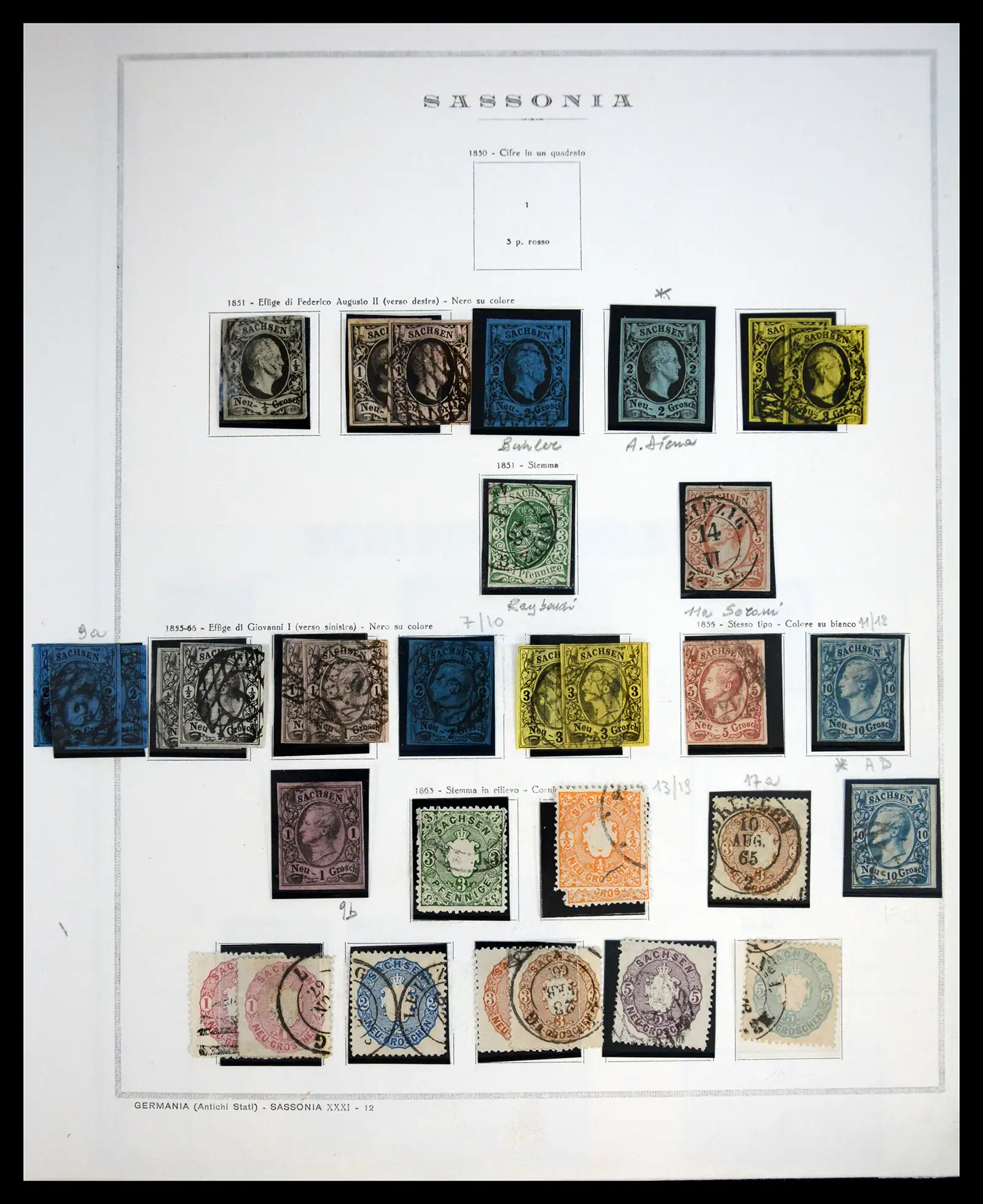 41020 0032 - Stamp collection 41020 Germany States 1849-1920.