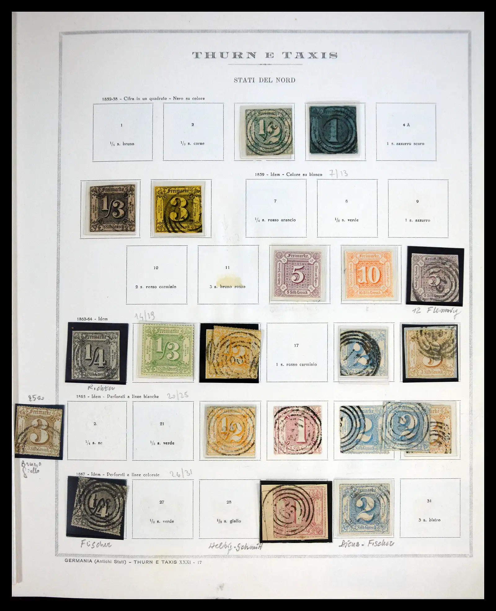 41020 0034 - Stamp collection 41020 Germany States 1849-1920.