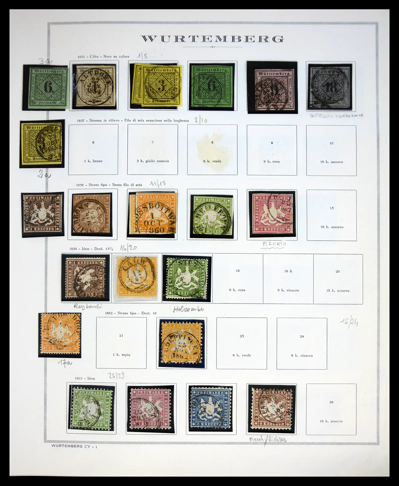 41020 0036 - Stamp collection 41020 Germany States 1849-1920.