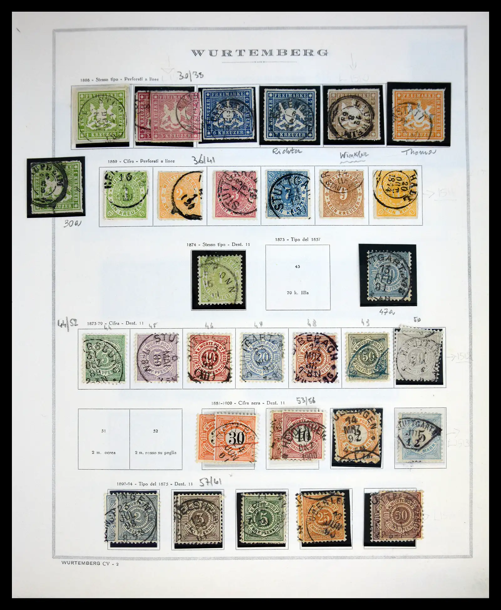 41020 0037 - Stamp collection 41020 Germany States 1849-1920.