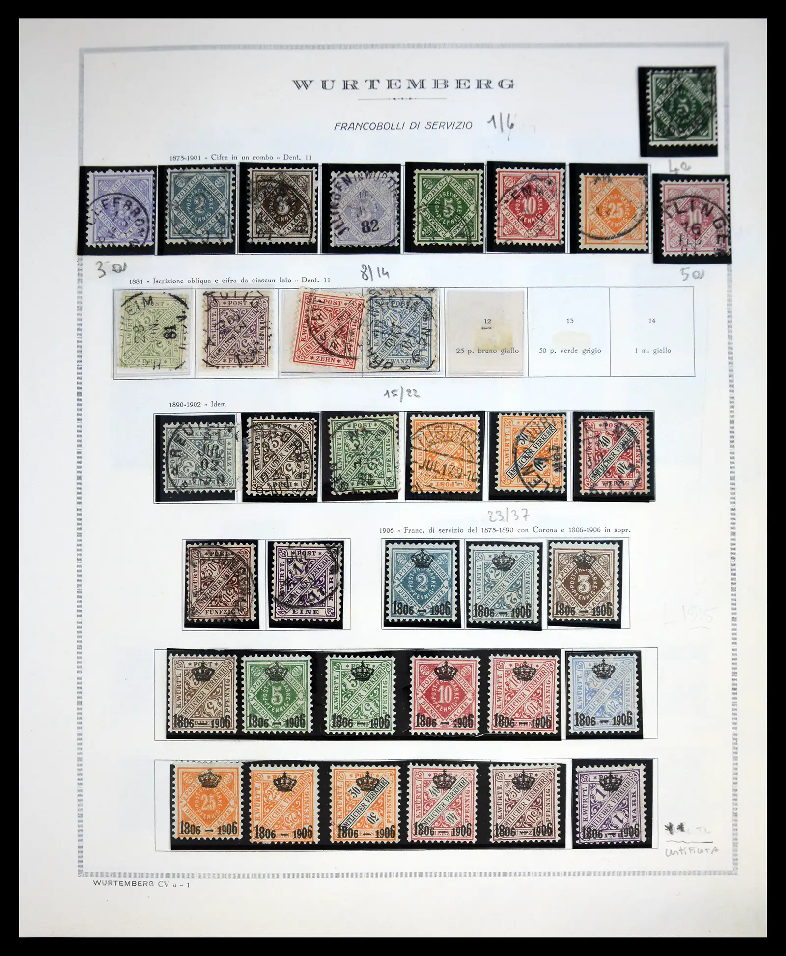 41020 0038 - Stamp collection 41020 Germany States 1849-1920.