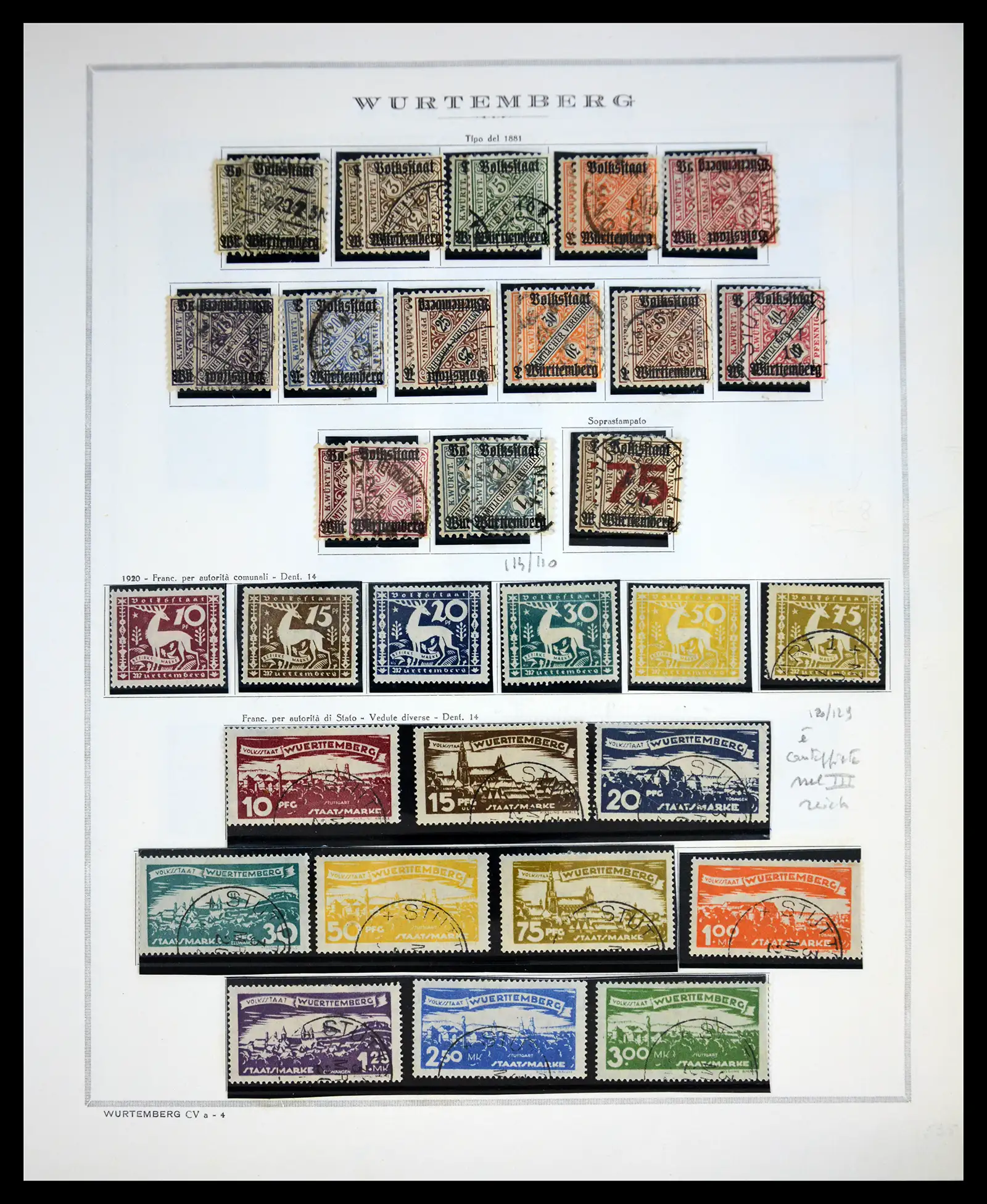 41020 0042 - Stamp collection 41020 Germany States 1849-1920.