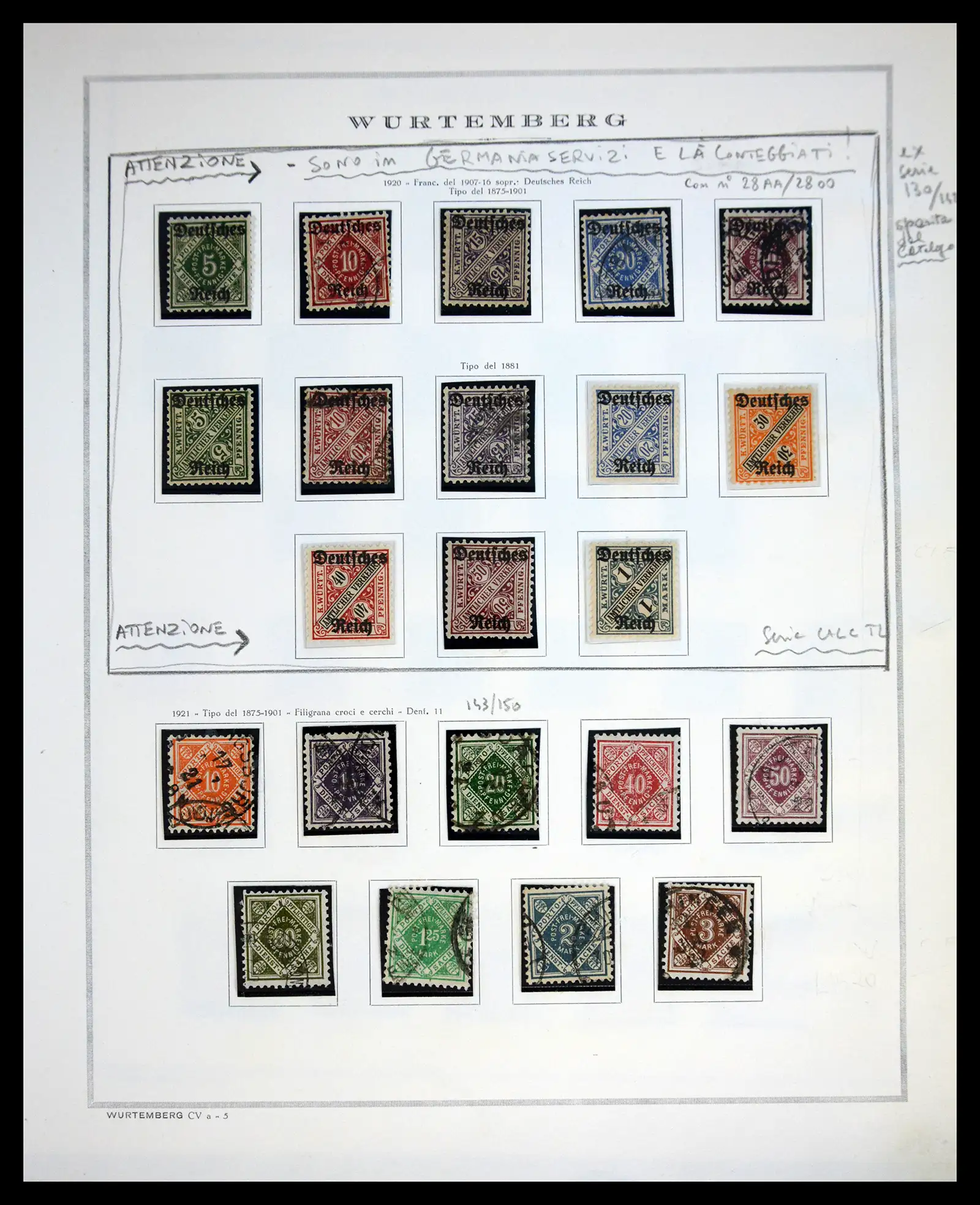 41020 0043 - Stamp collection 41020 Germany States 1849-1920.