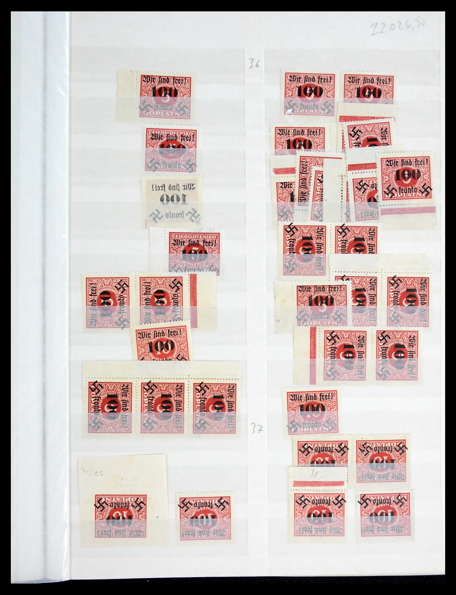 41025 0026 - Postzegelverzameling 41025 Duits Sudetenland 1938.