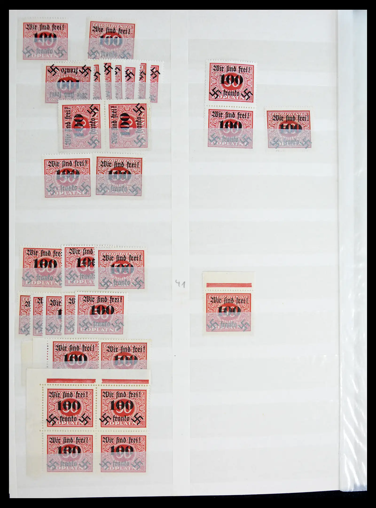 41025 0029 - Postzegelverzameling 41025 Duits Sudetenland 1938.