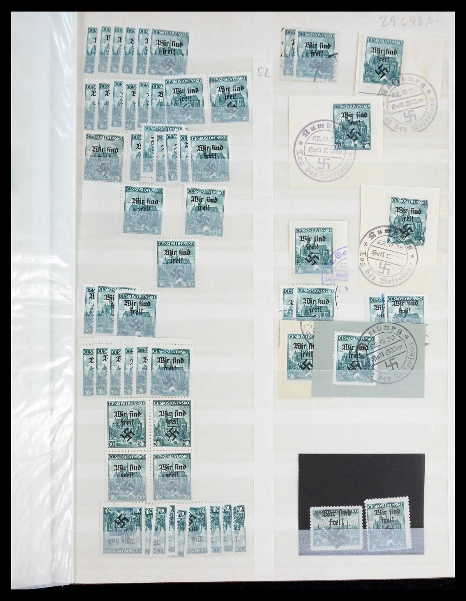 41025 0037 - Postzegelverzameling 41025 Duits Sudetenland 1938.