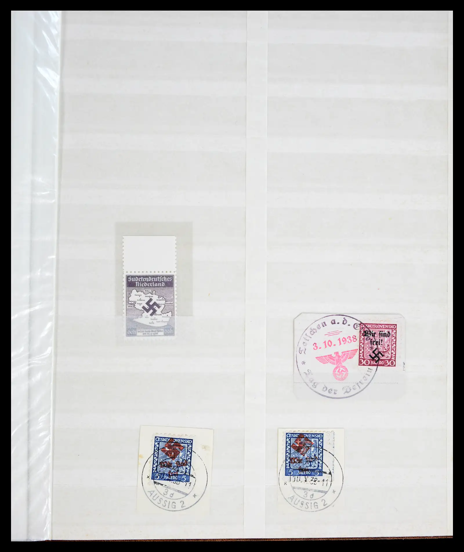 41025 0038 - Postzegelverzameling 41025 Duits Sudetenland 1938.