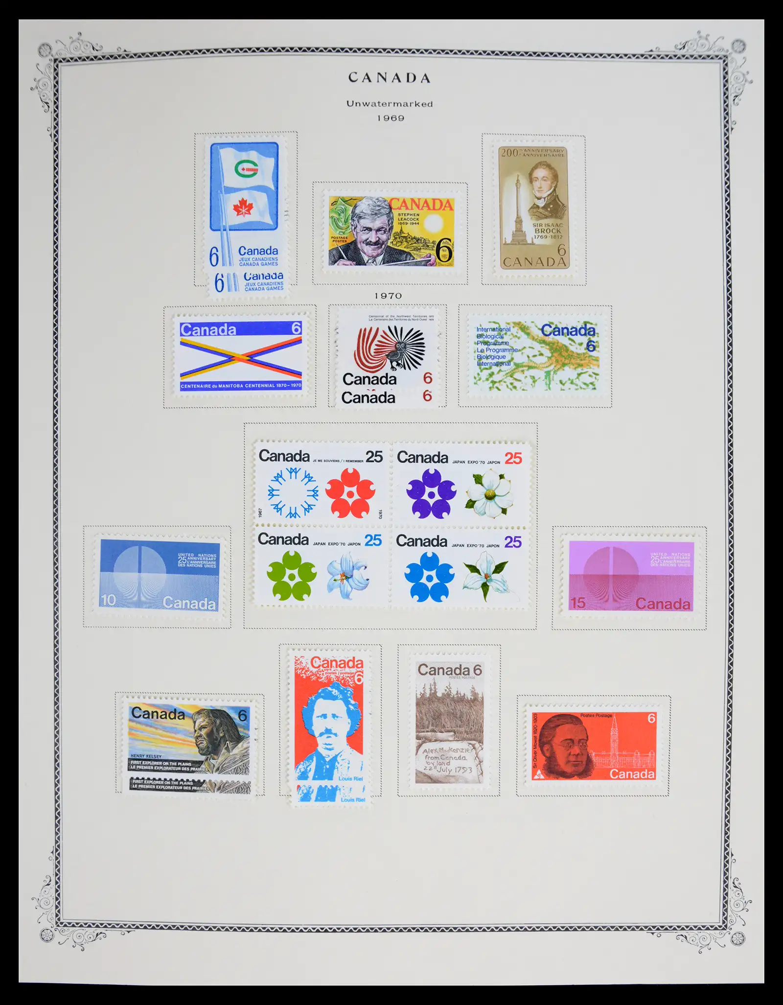 41030 0029 - Stamp collection 41030 Canada 1851-1992.