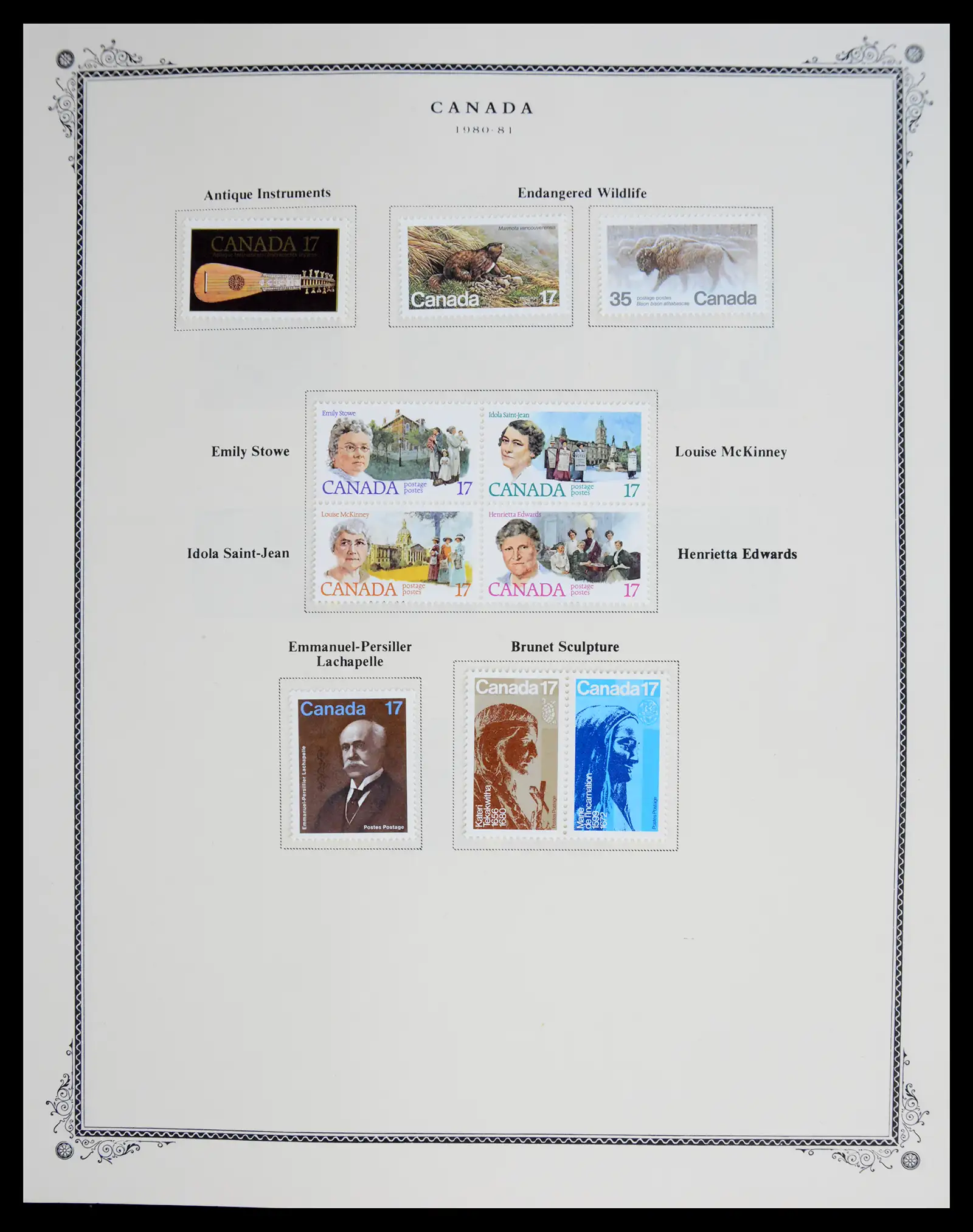 41030 0070 - Stamp collection 41030 Canada 1851-1992.