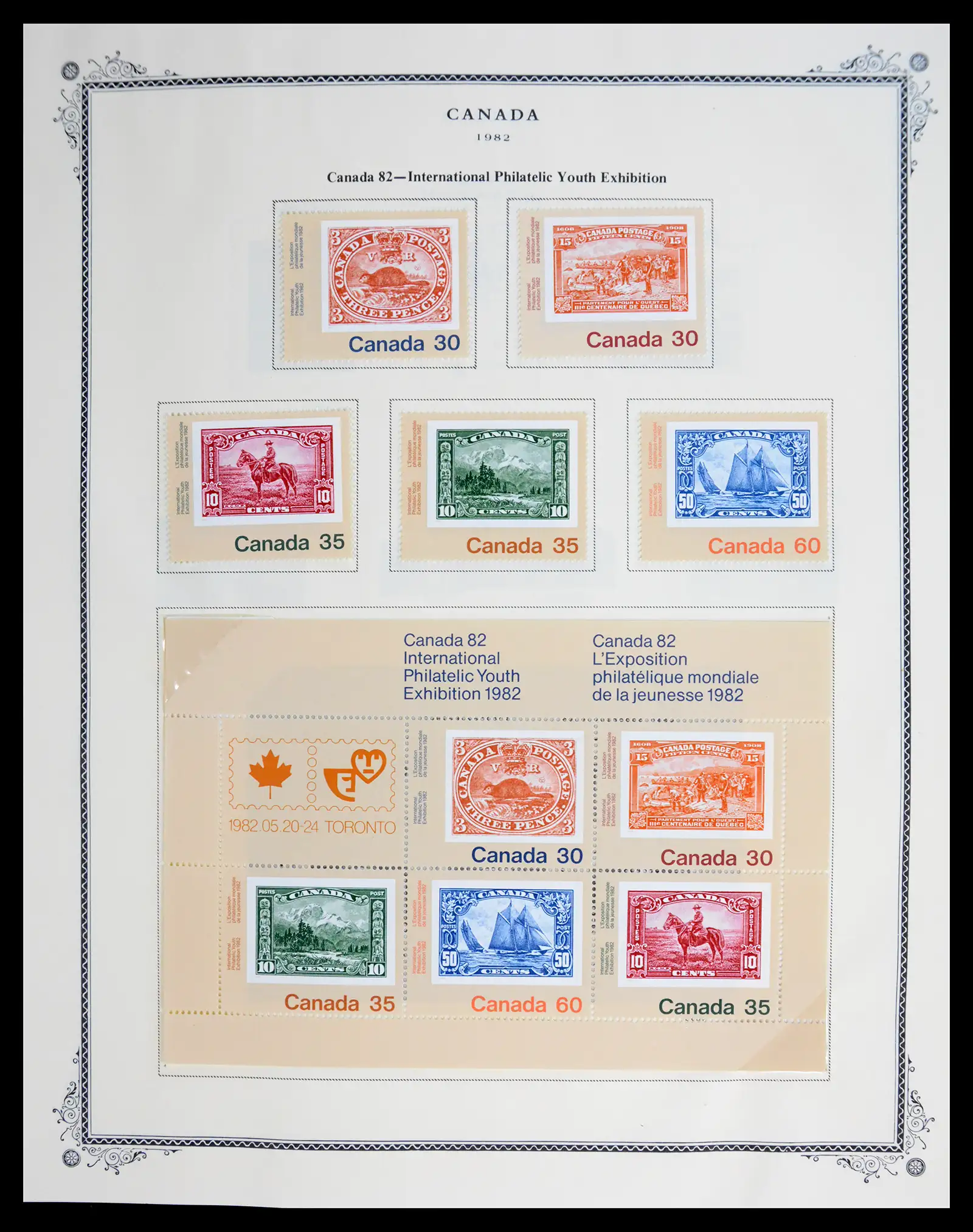 41030 0074 - Stamp collection 41030 Canada 1851-1992.