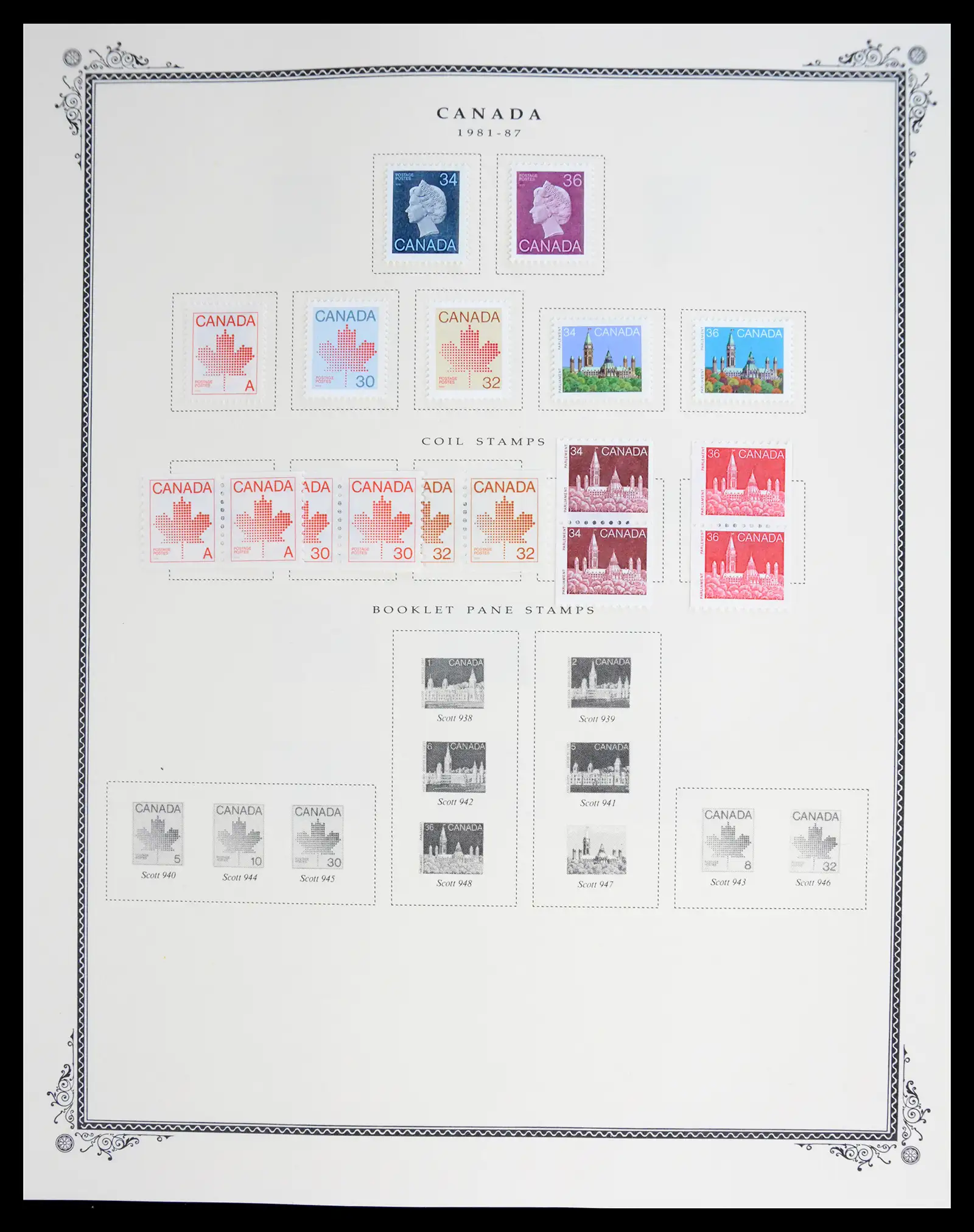 41030 0085 - Stamp collection 41030 Canada 1851-1992.