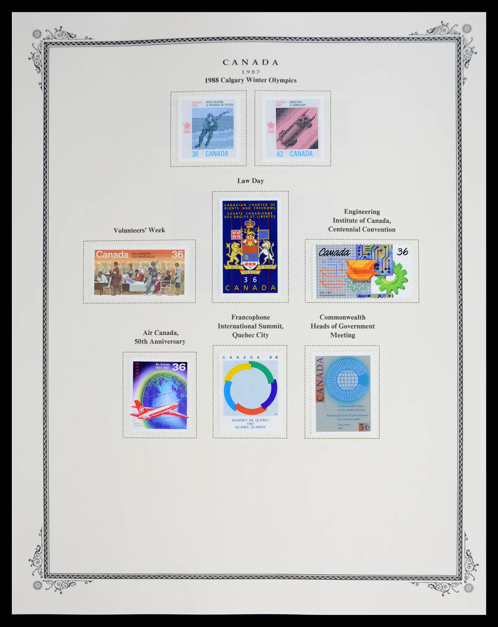 41030 0098 - Stamp collection 41030 Canada 1851-1992.