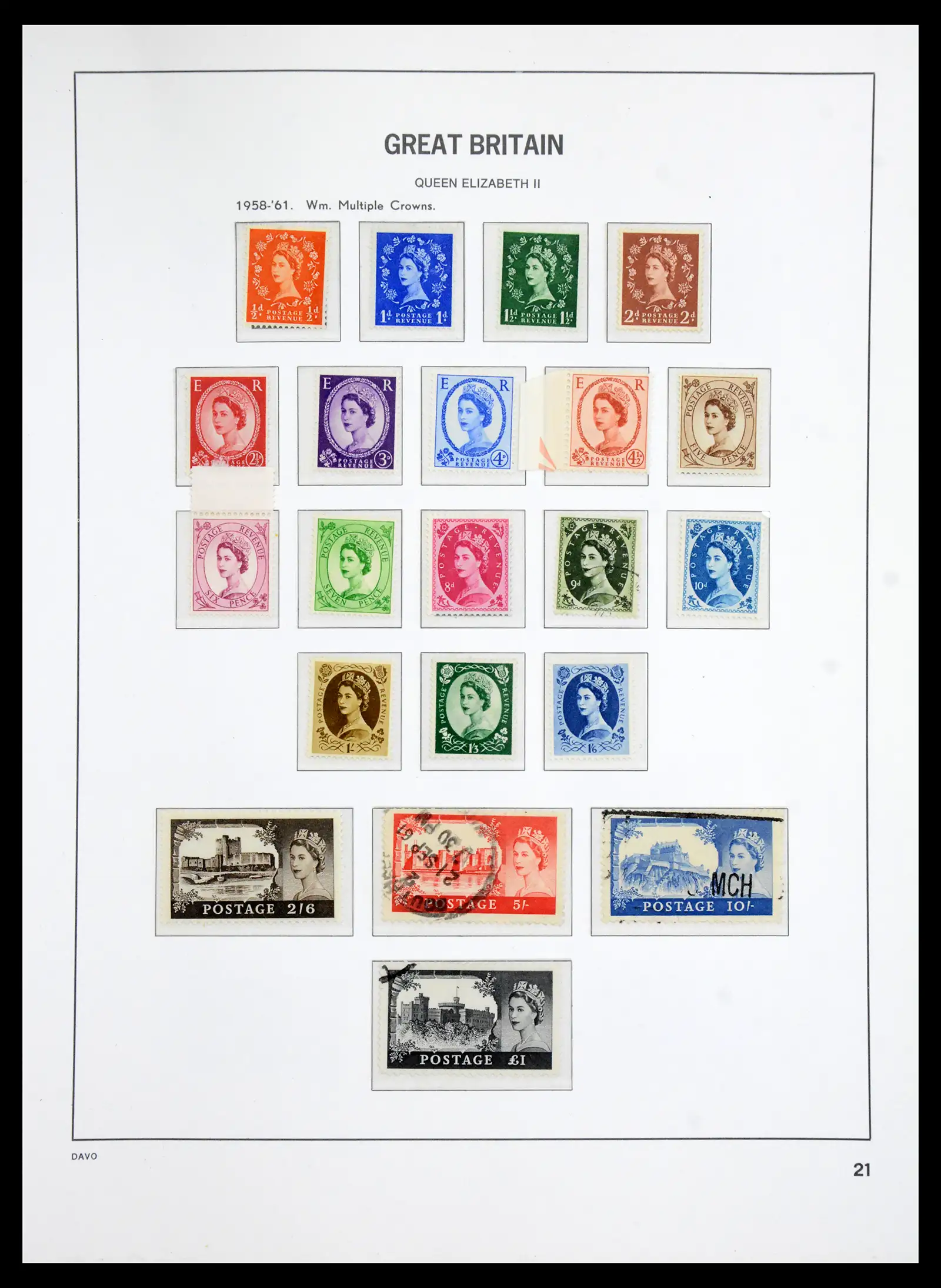41035 0021 - Postzegelverzameling 41035 Engeland 1840-1970 SUPER verzameling.