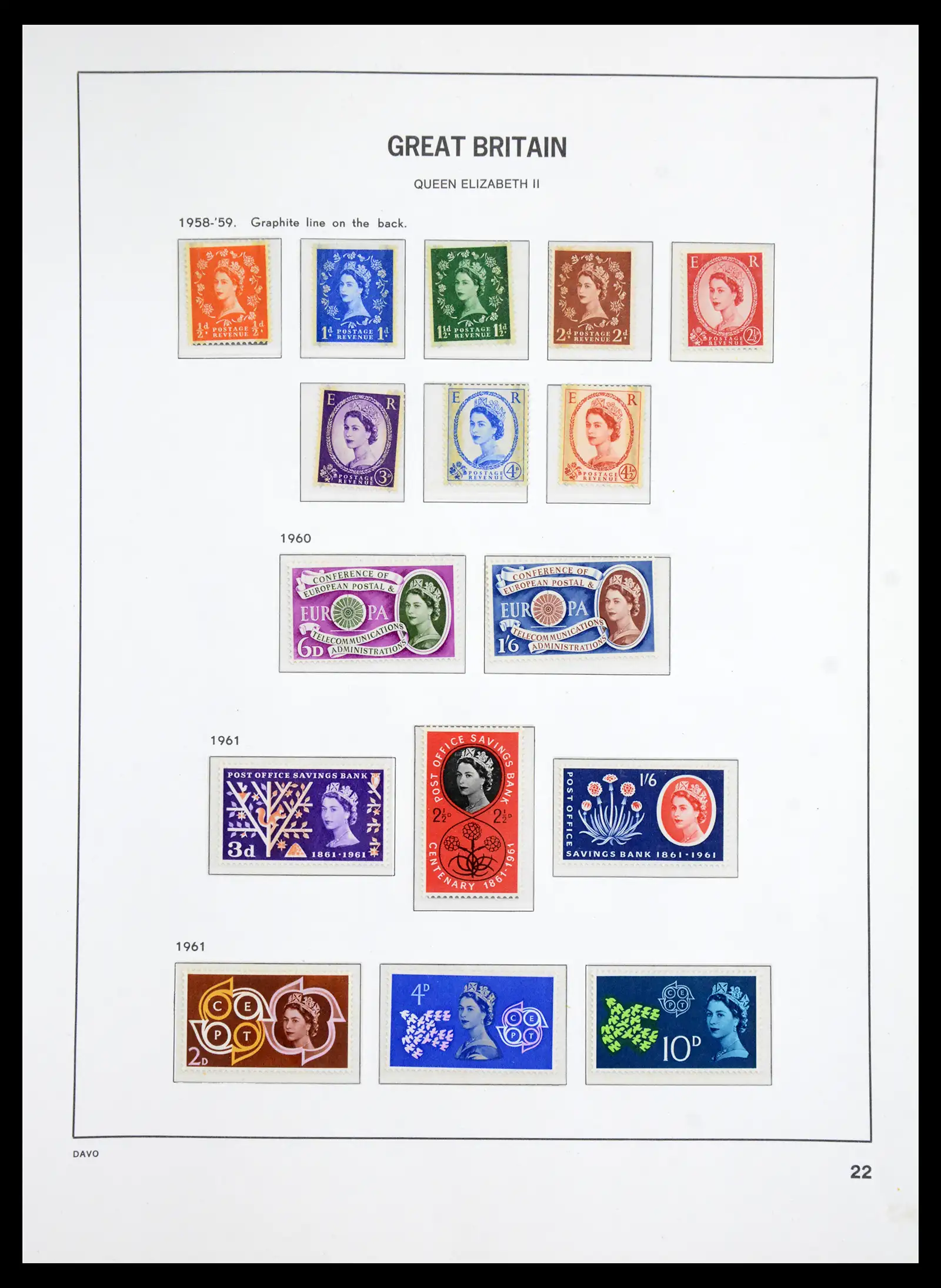 41035 0022 - Postzegelverzameling 41035 Engeland 1840-1970 SUPER verzameling.