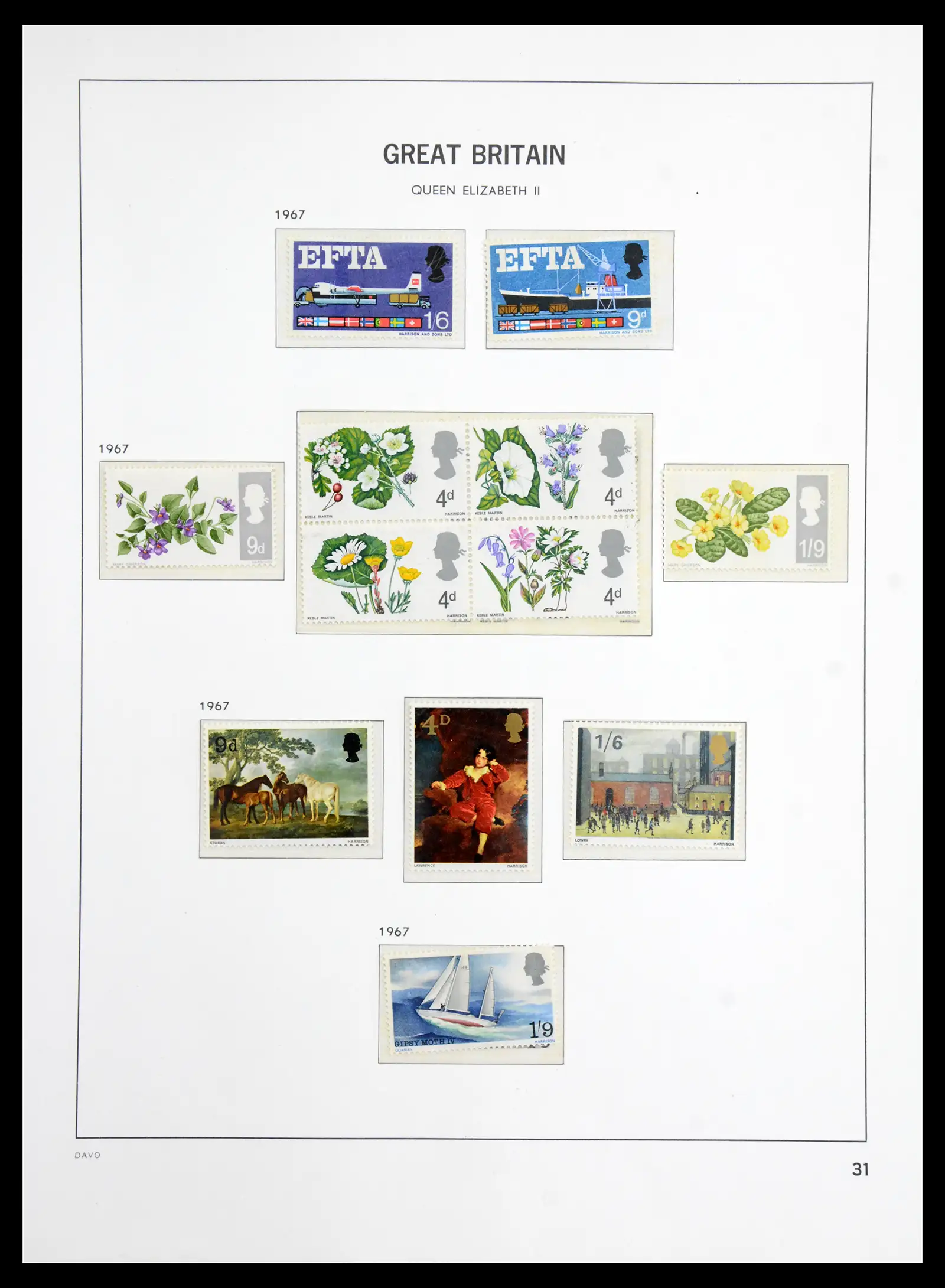 41035 0039 - Postzegelverzameling 41035 Engeland 1840-1970 SUPER verzameling.