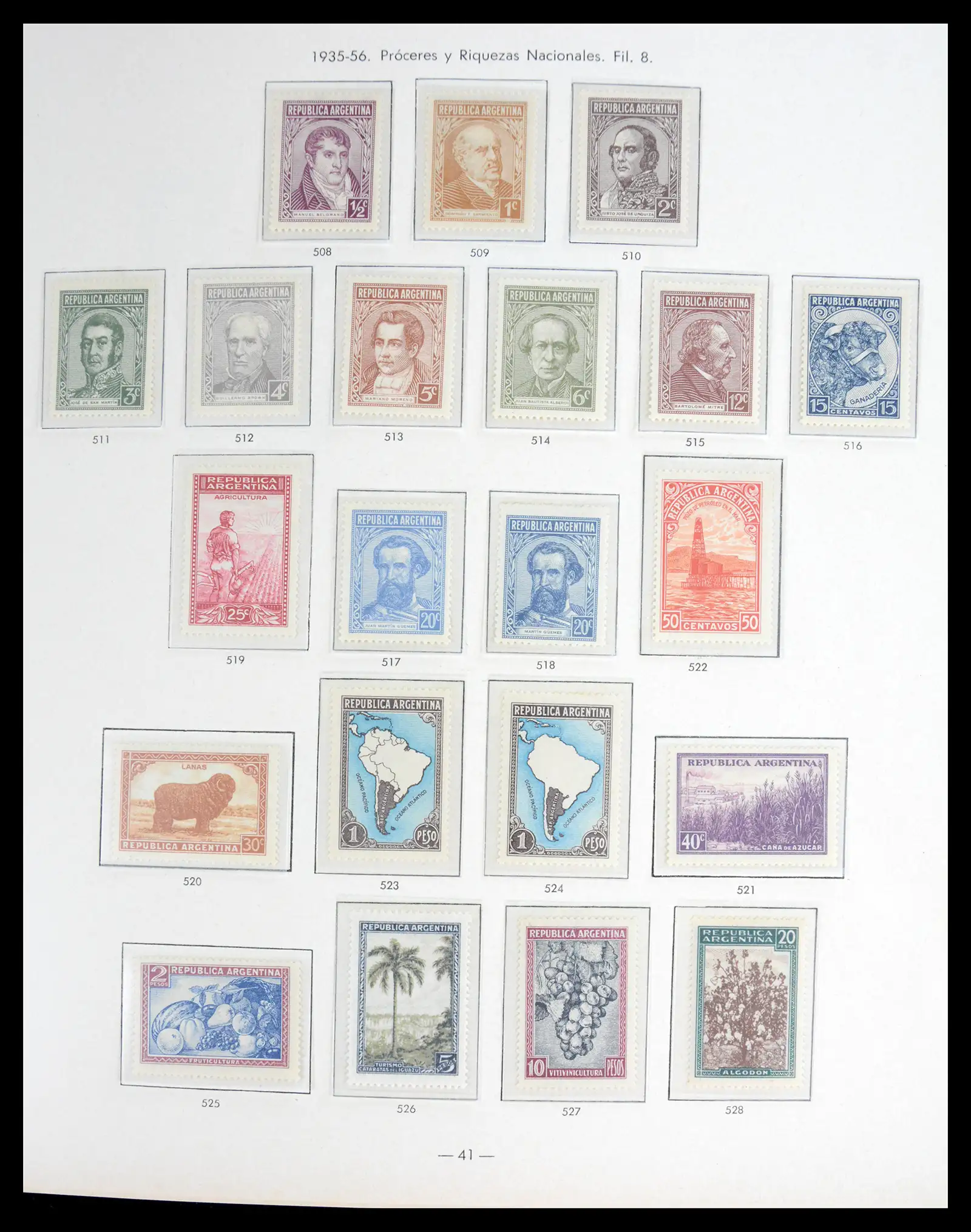 41040 0038 - Stamp collection 41040 Argentina 1856-1998.
