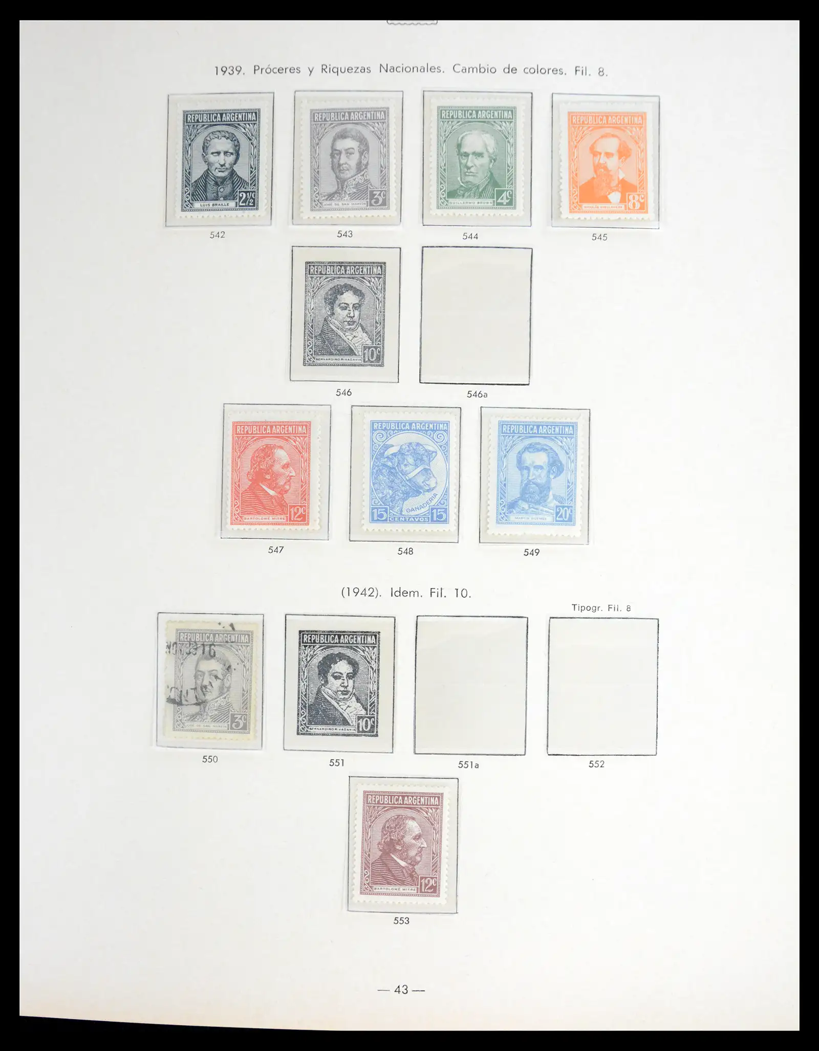 41040 0040 - Stamp collection 41040 Argentina 1856-1998.