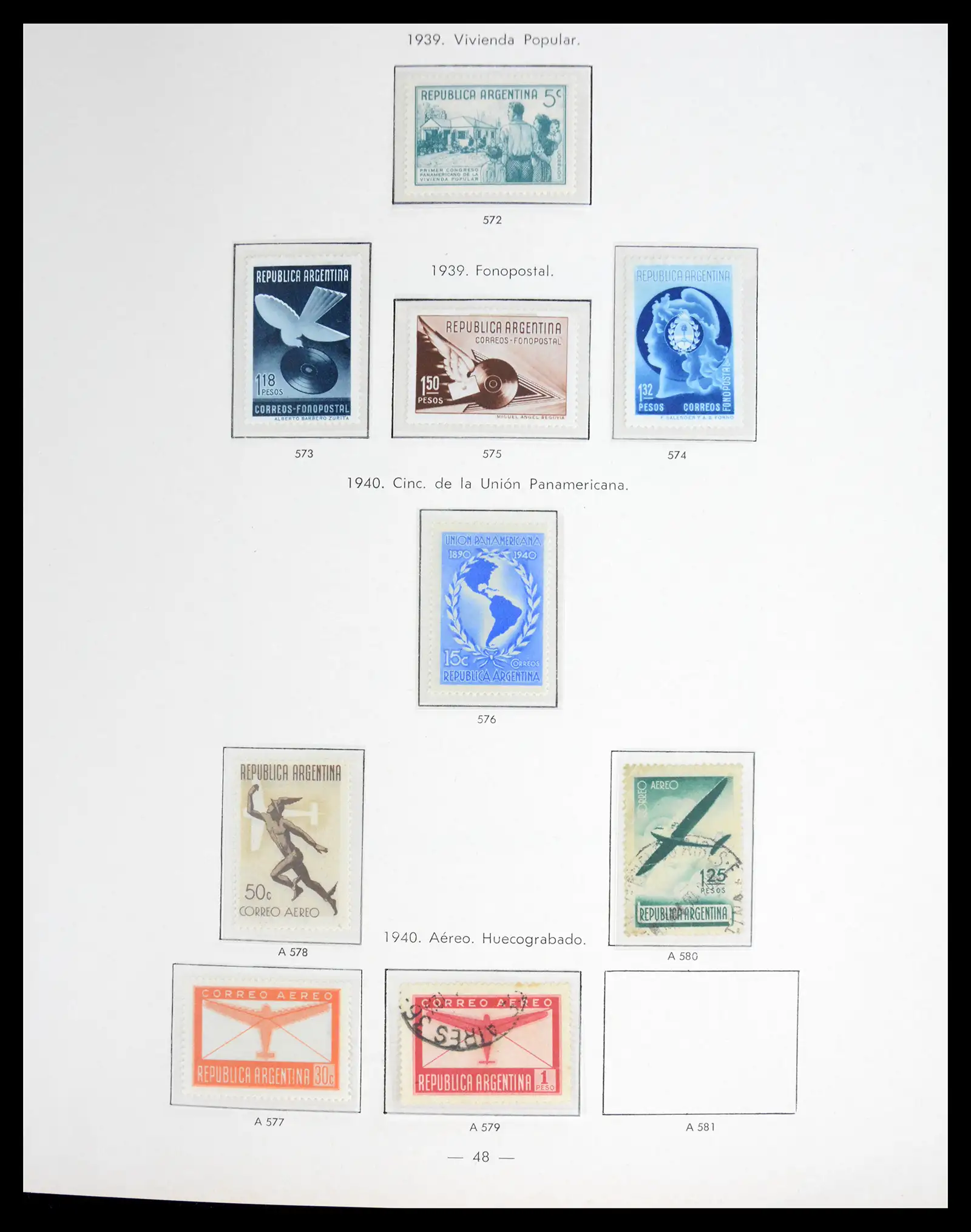 41040 0044 - Stamp collection 41040 Argentina 1856-1998.