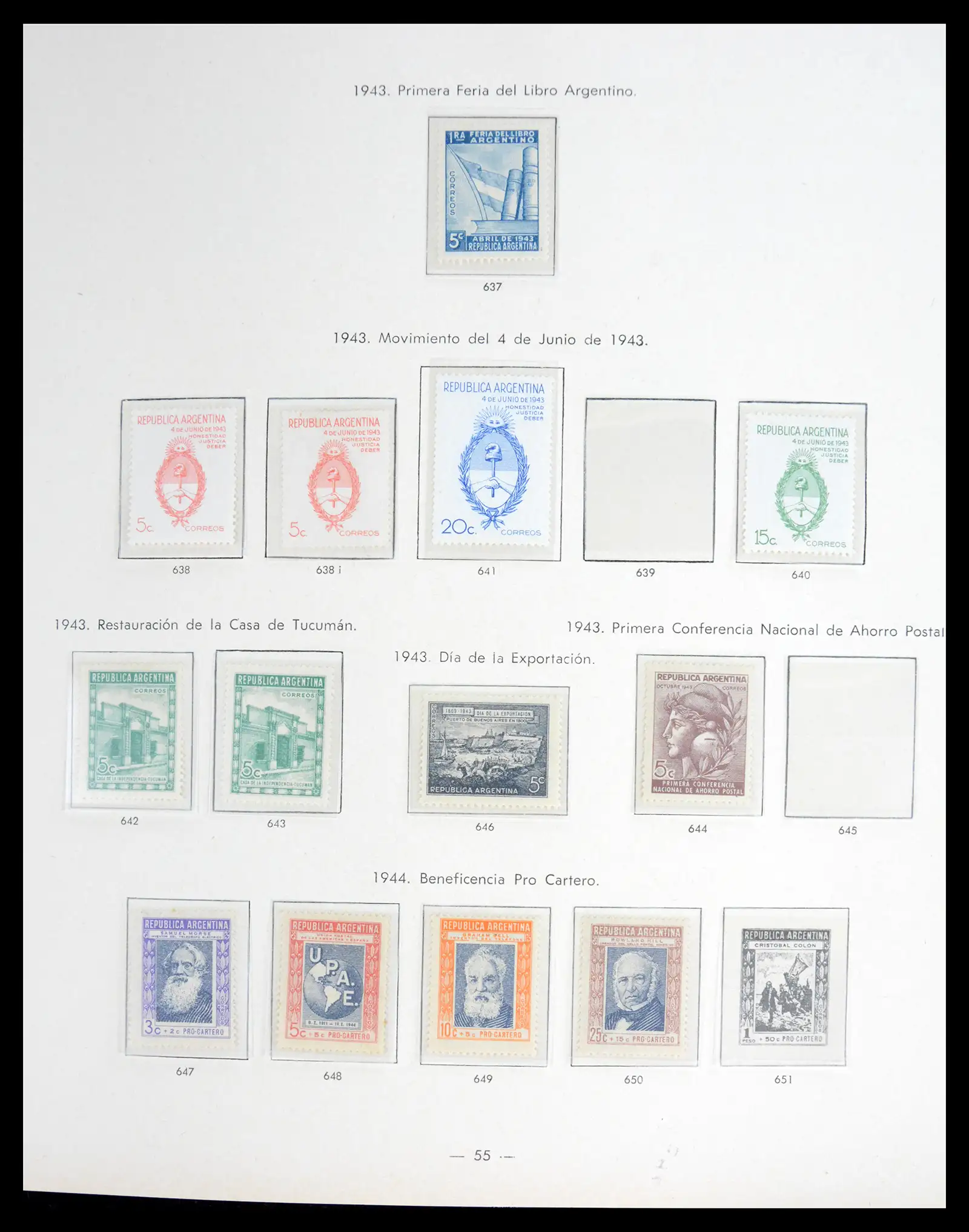 41040 0050 - Stamp collection 41040 Argentina 1856-1998.