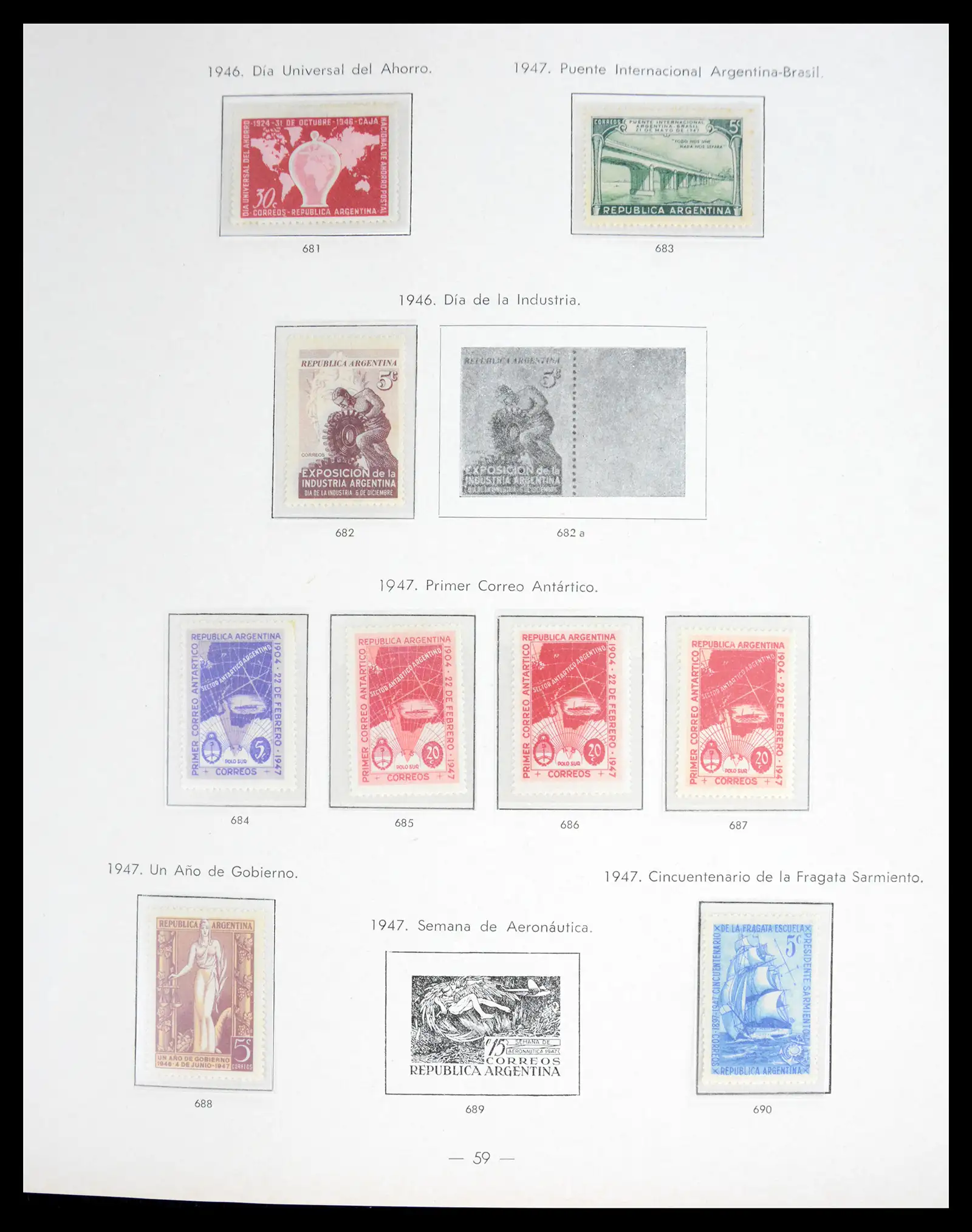 41040 0054 - Stamp collection 41040 Argentina 1856-1998.