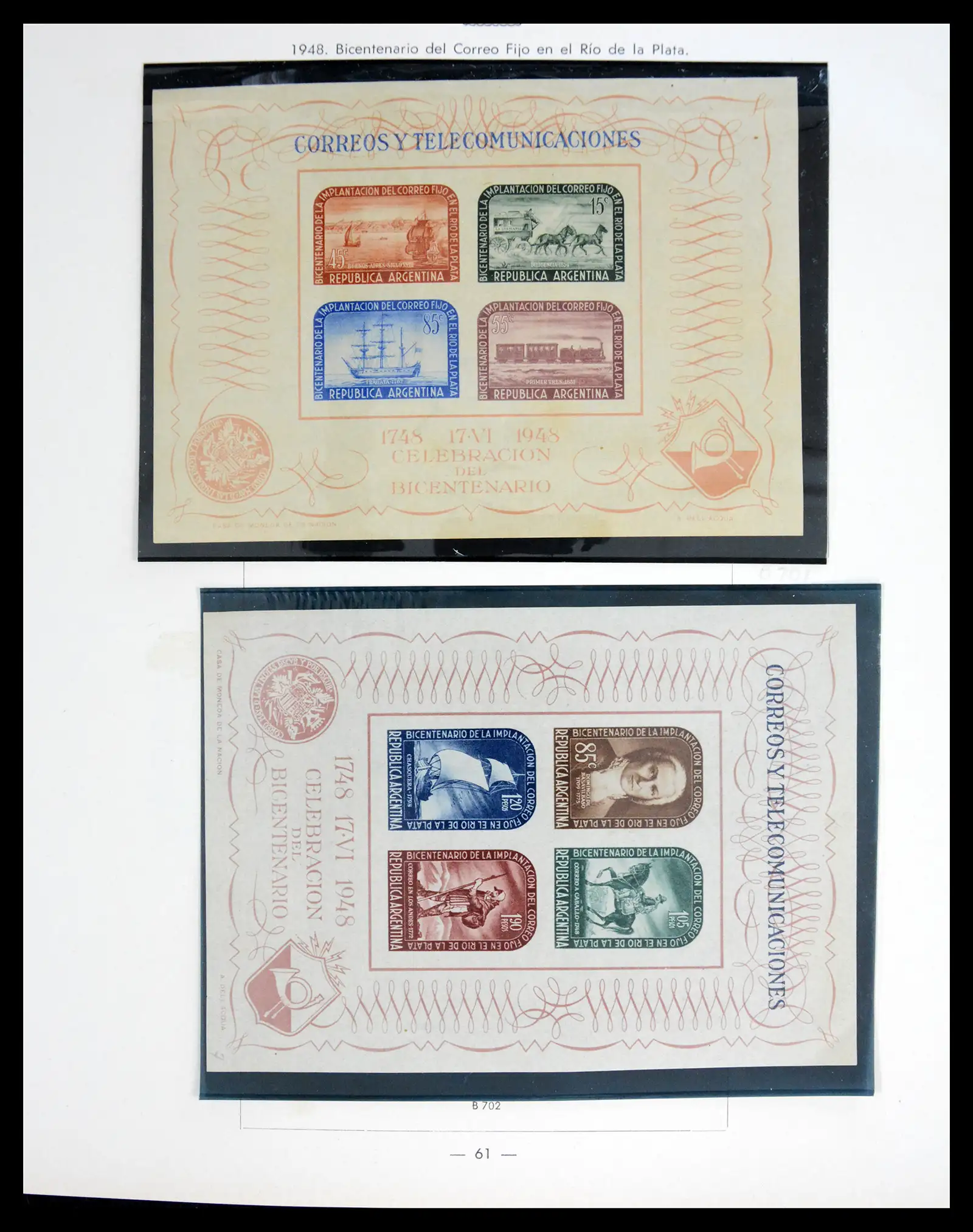 41040 0056 - Stamp collection 41040 Argentina 1856-1998.