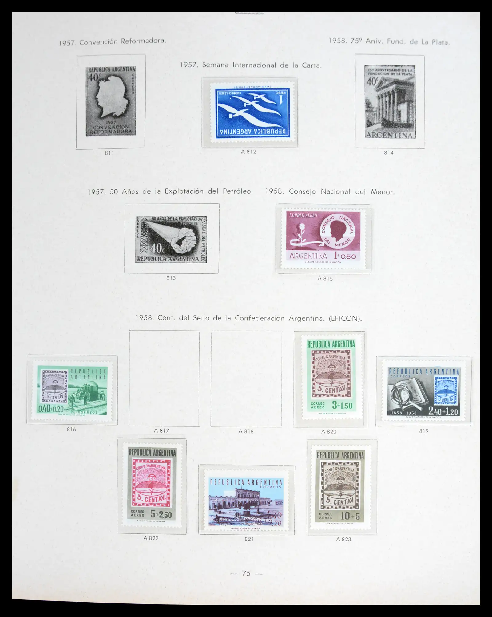41040 0071 - Stamp collection 41040 Argentina 1856-1998.