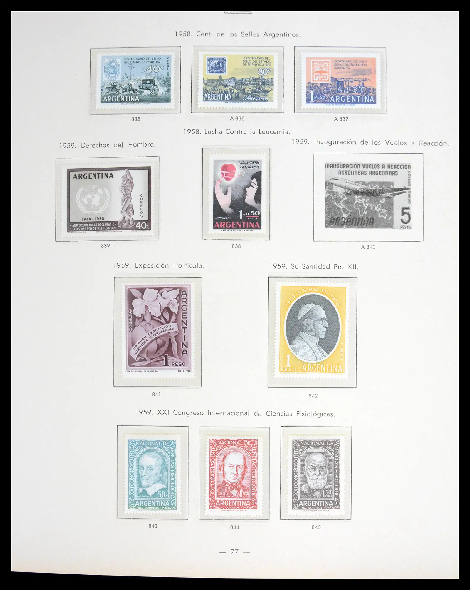 41040 0074 - Stamp collection 41040 Argentina 1856-1998.