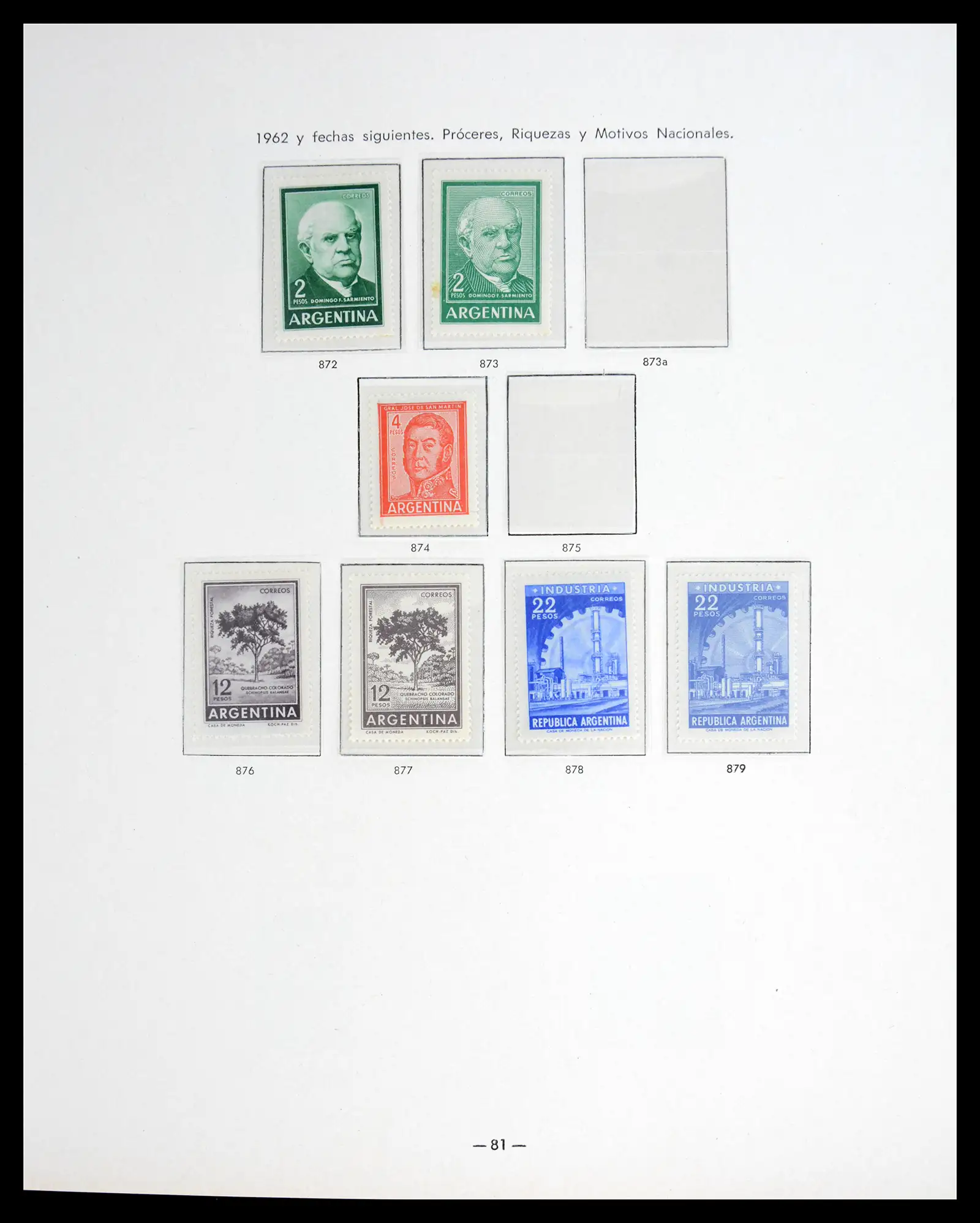 41040 0079 - Stamp collection 41040 Argentina 1856-1998.