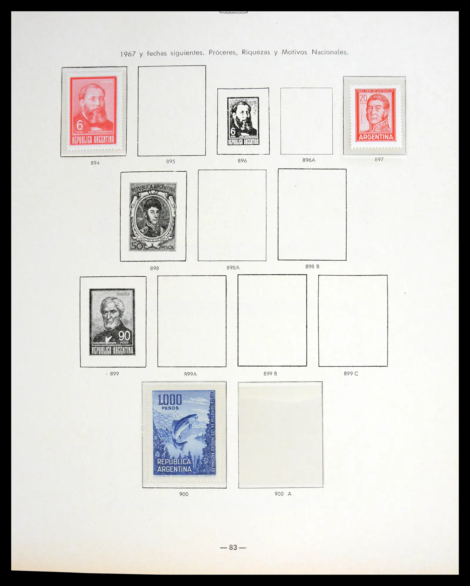 41040 0080 - Stamp collection 41040 Argentina 1856-1998.