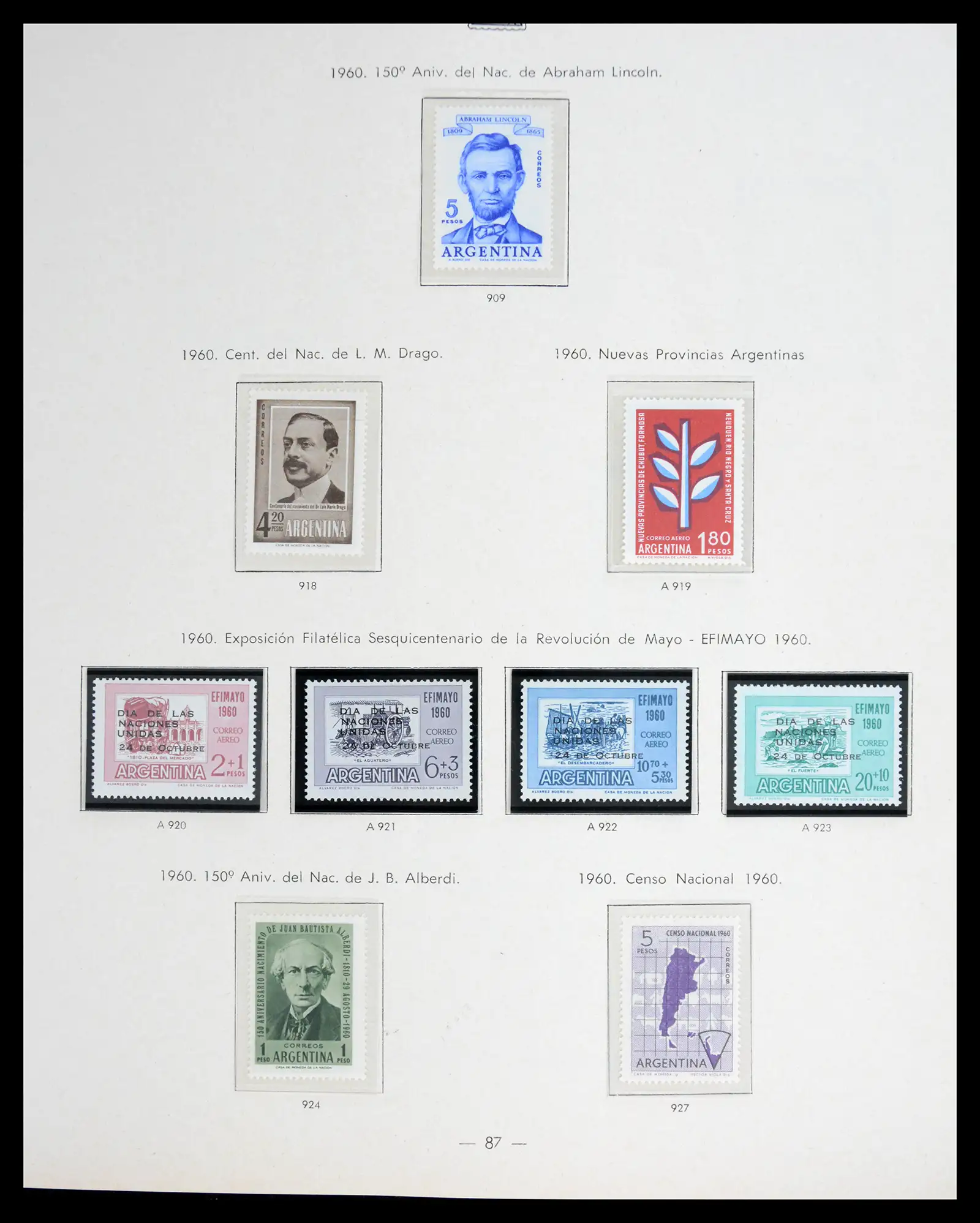 41040 0084 - Stamp collection 41040 Argentina 1856-1998.