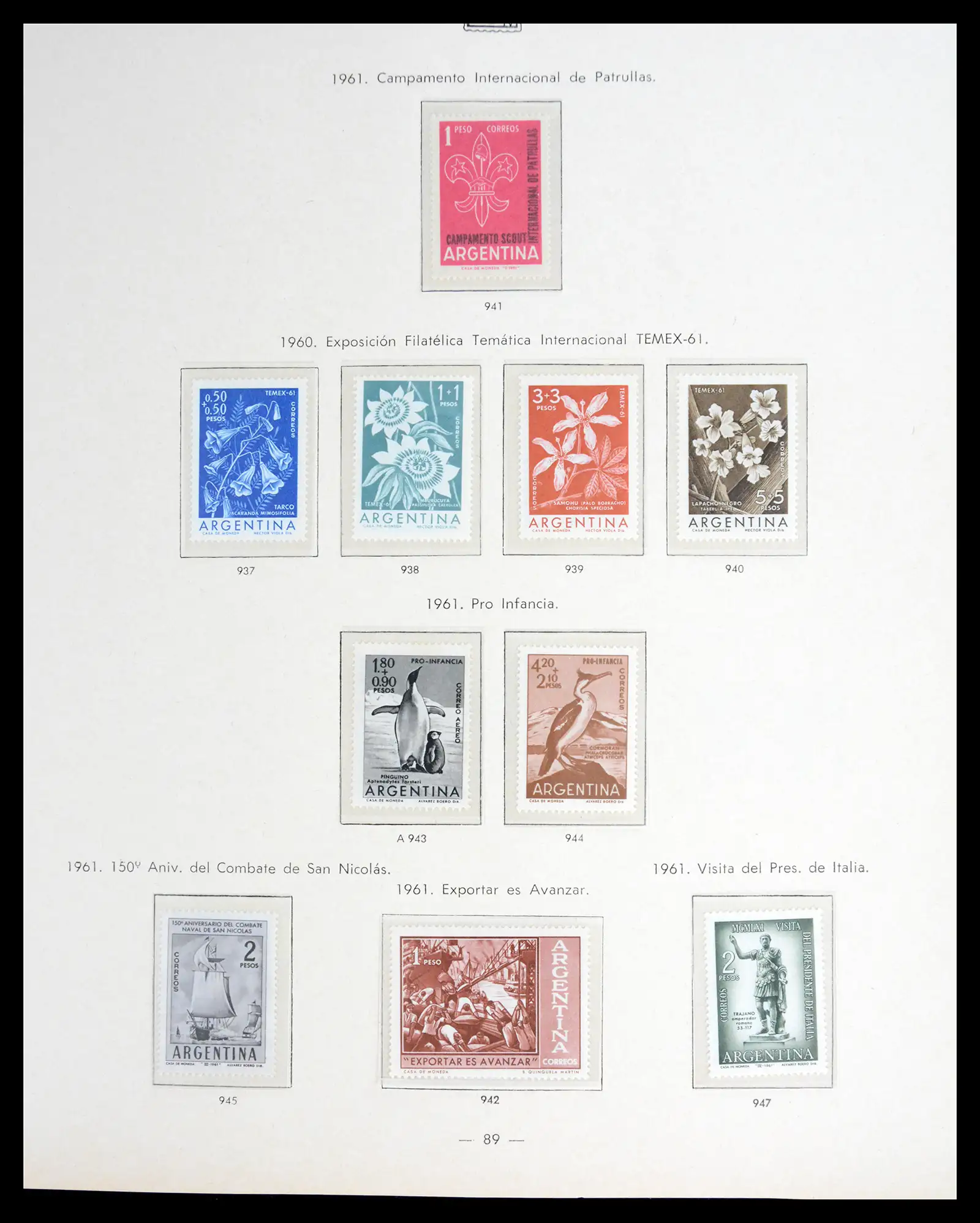 41040 0087 - Stamp collection 41040 Argentina 1856-1998.