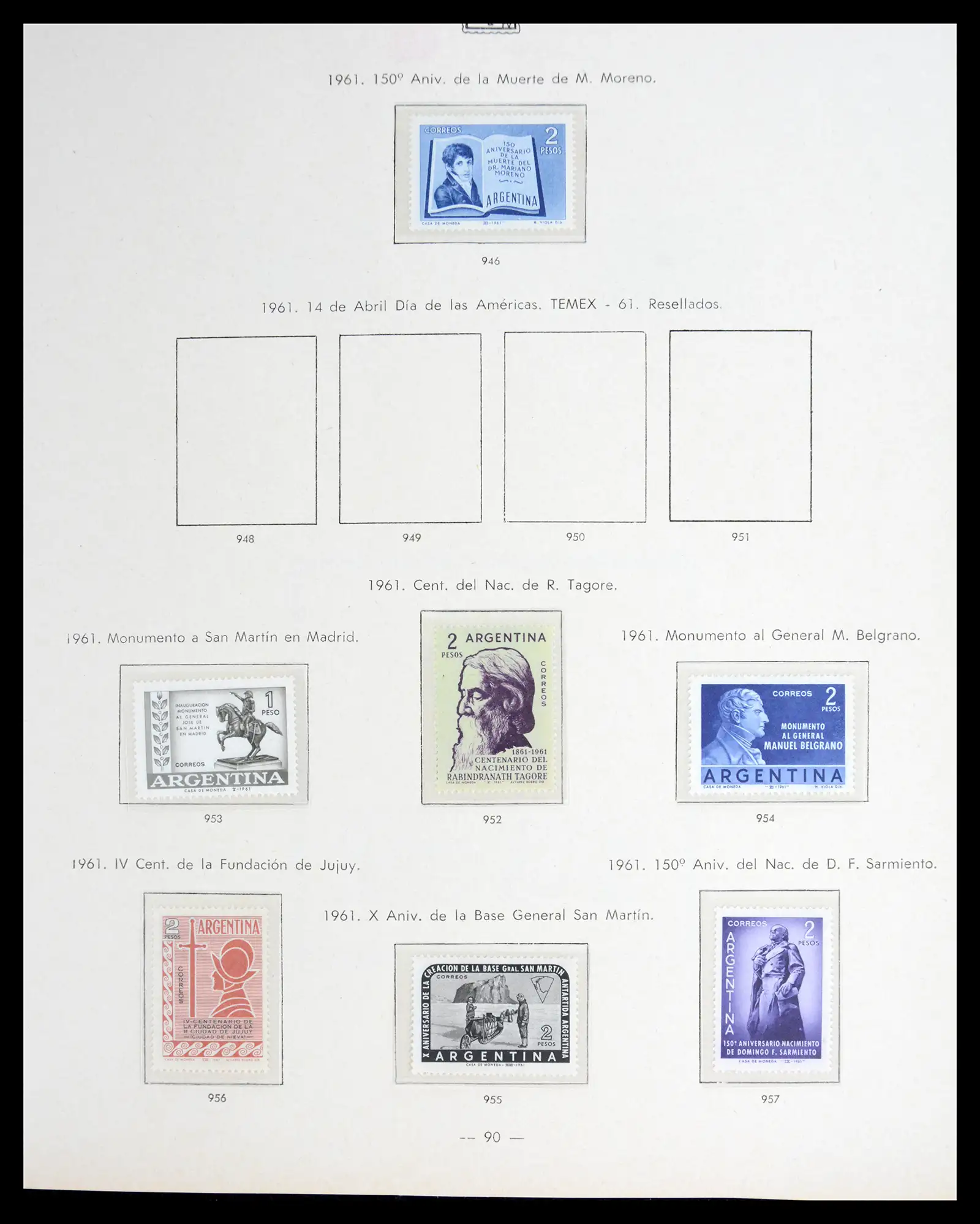 41040 0088 - Stamp collection 41040 Argentina 1856-1998.