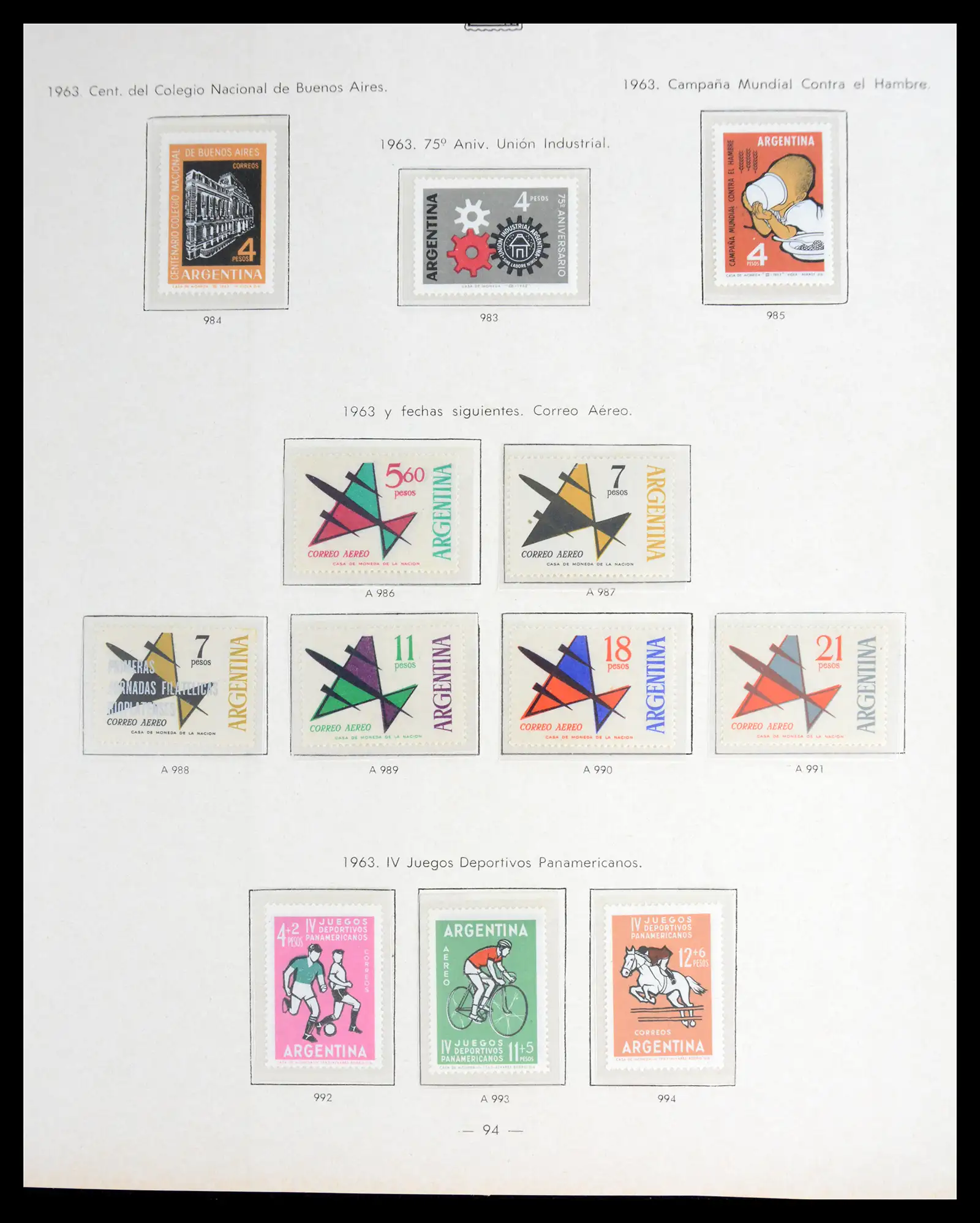 41040 0092 - Stamp collection 41040 Argentina 1856-1998.