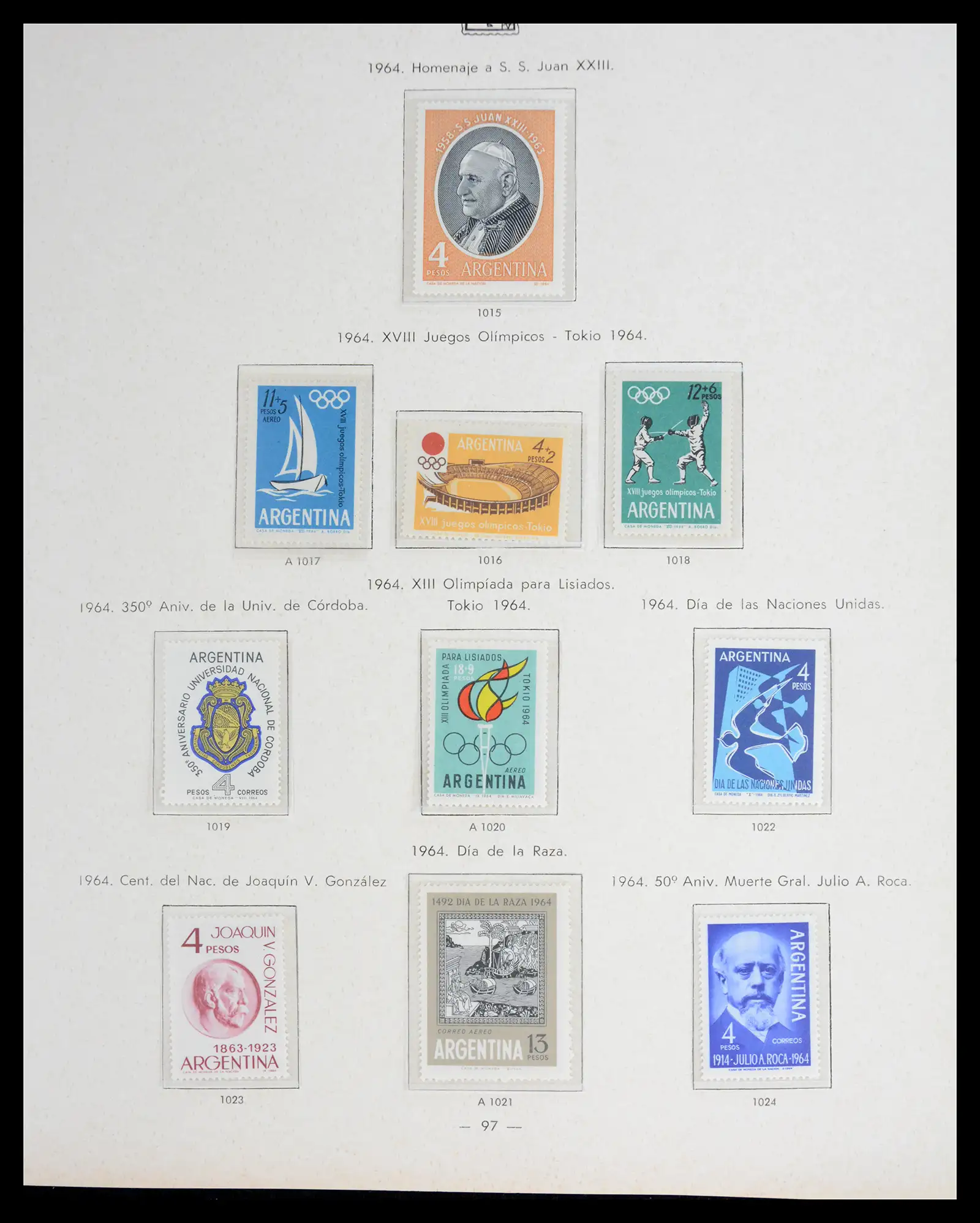 41040 0096 - Stamp collection 41040 Argentina 1856-1998.