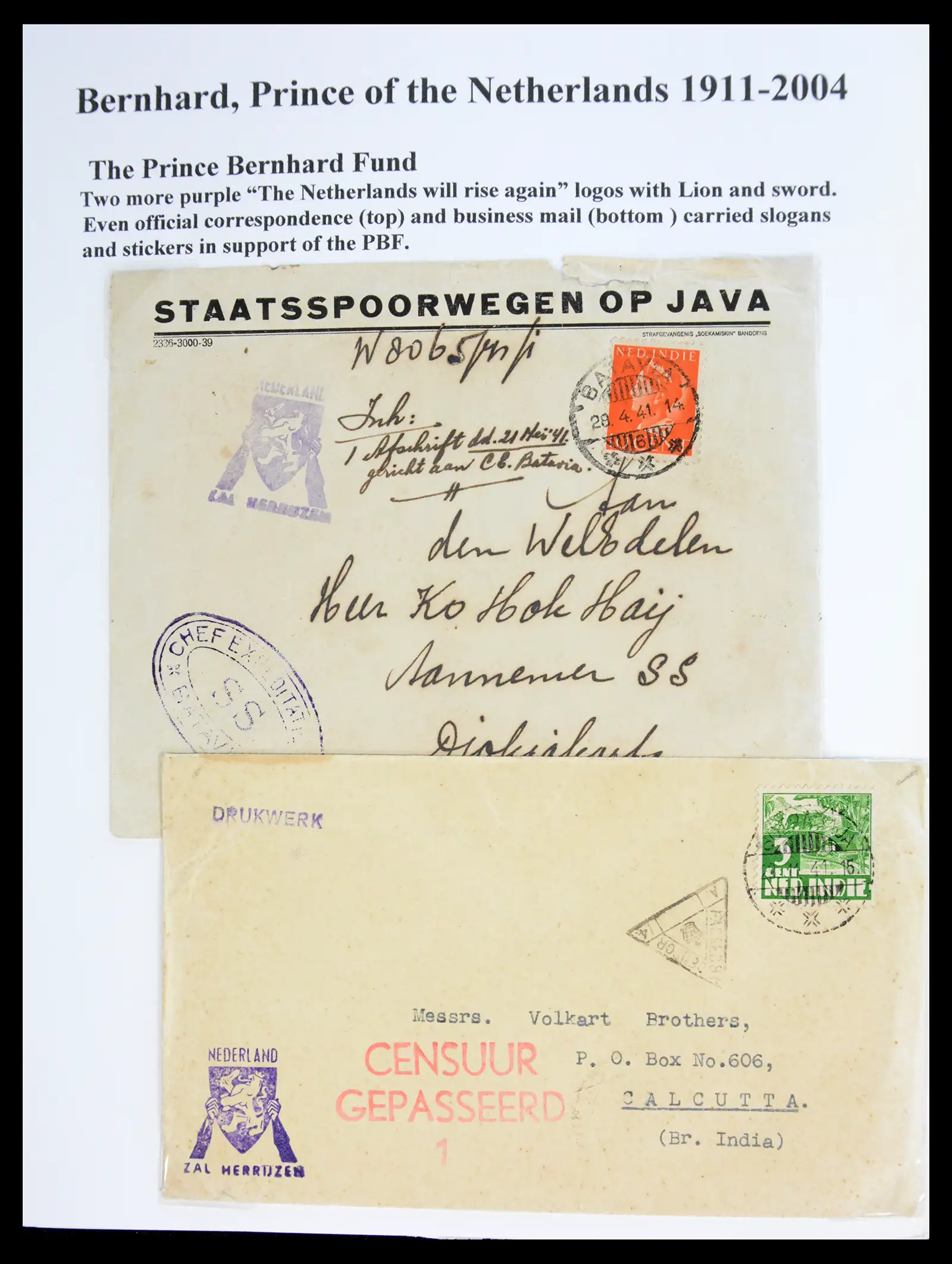 41045 0029 - Stamp collection 41045 Prins Bernhardt specialised collection 1911-2004.