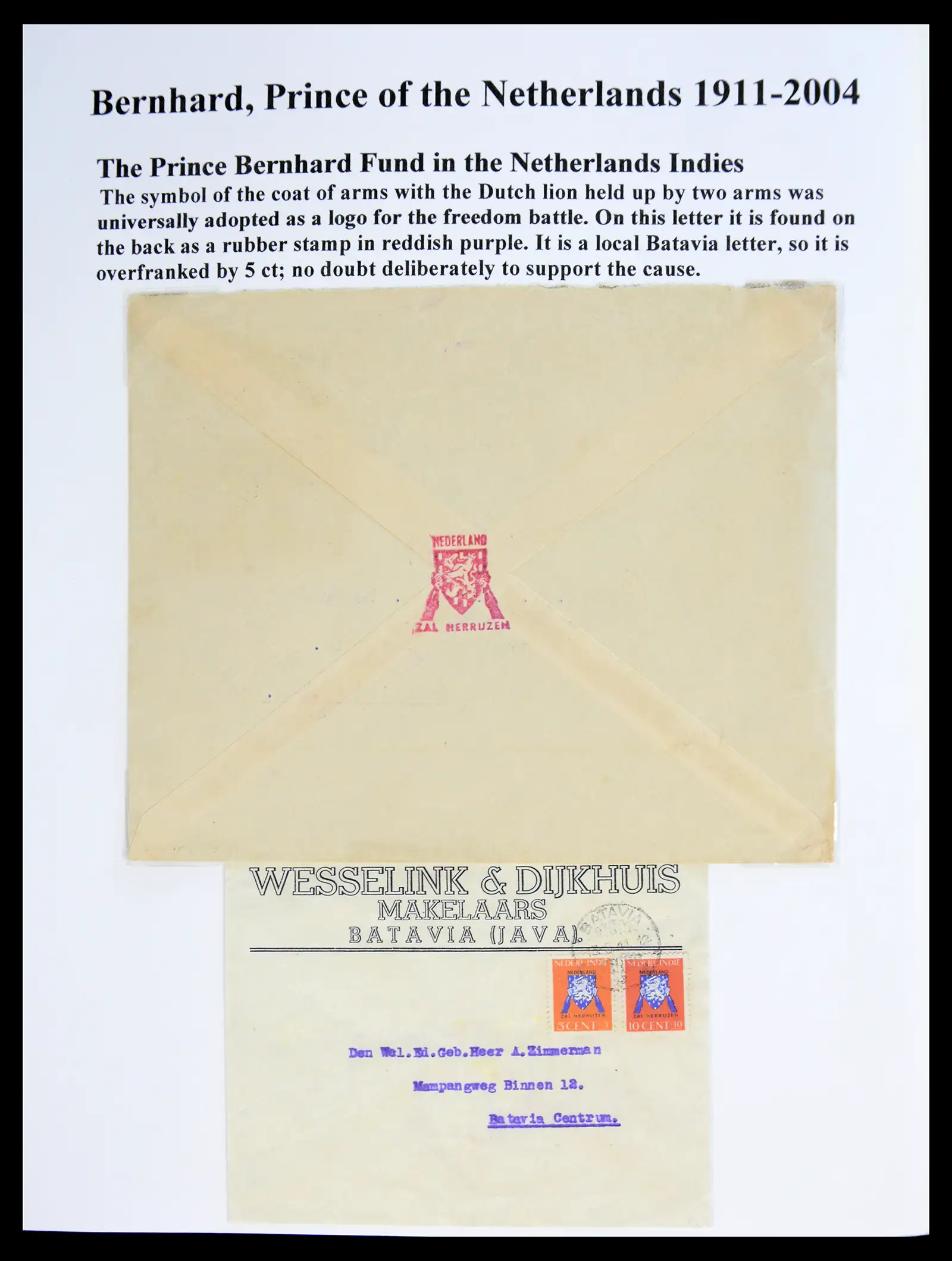 41045 0034 - Stamp collection 41045 Prins Bernhardt specialised collection 1911-2004.