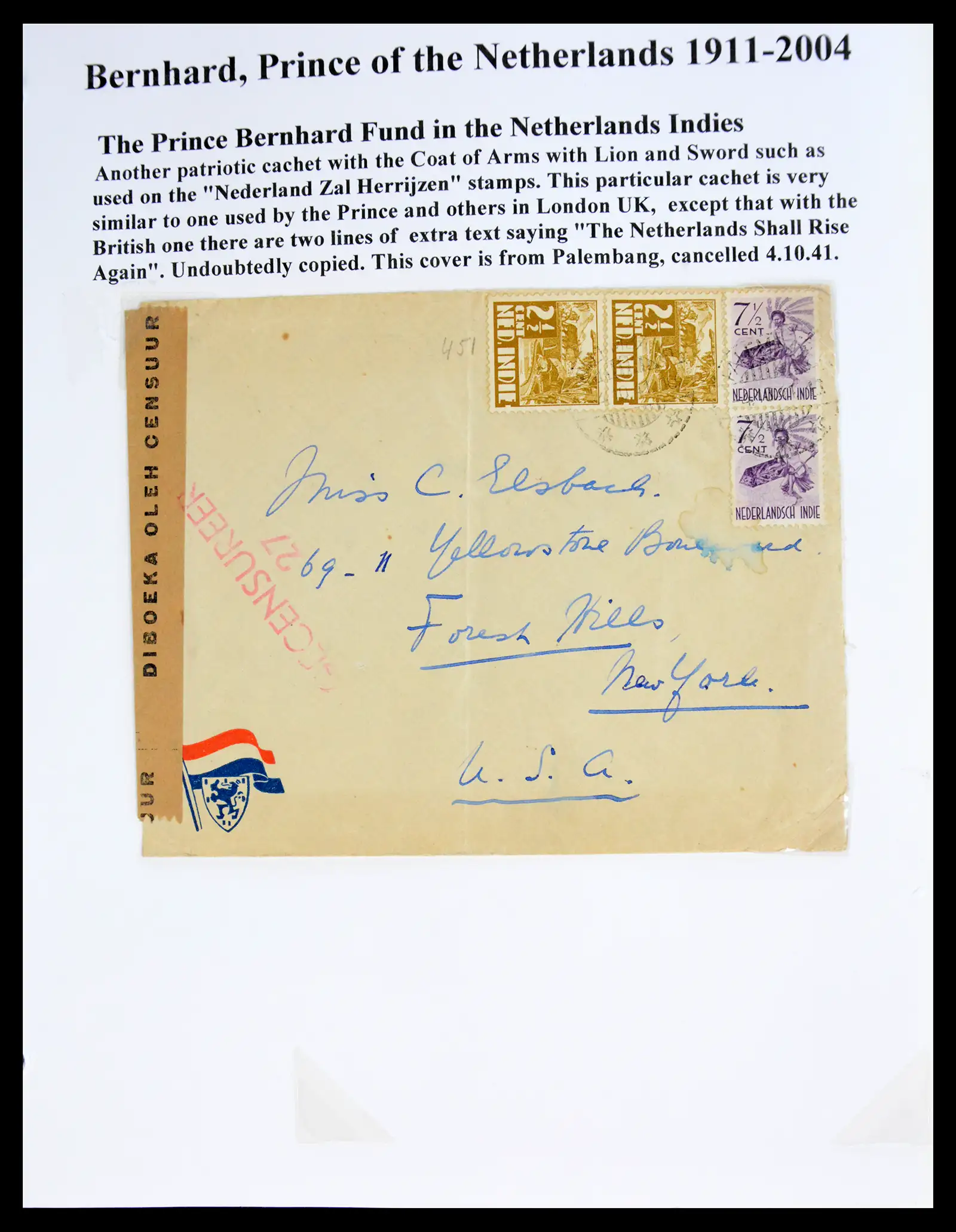41045 0038 - Stamp collection 41045 Prins Bernhardt specialised collection 1911-2004.