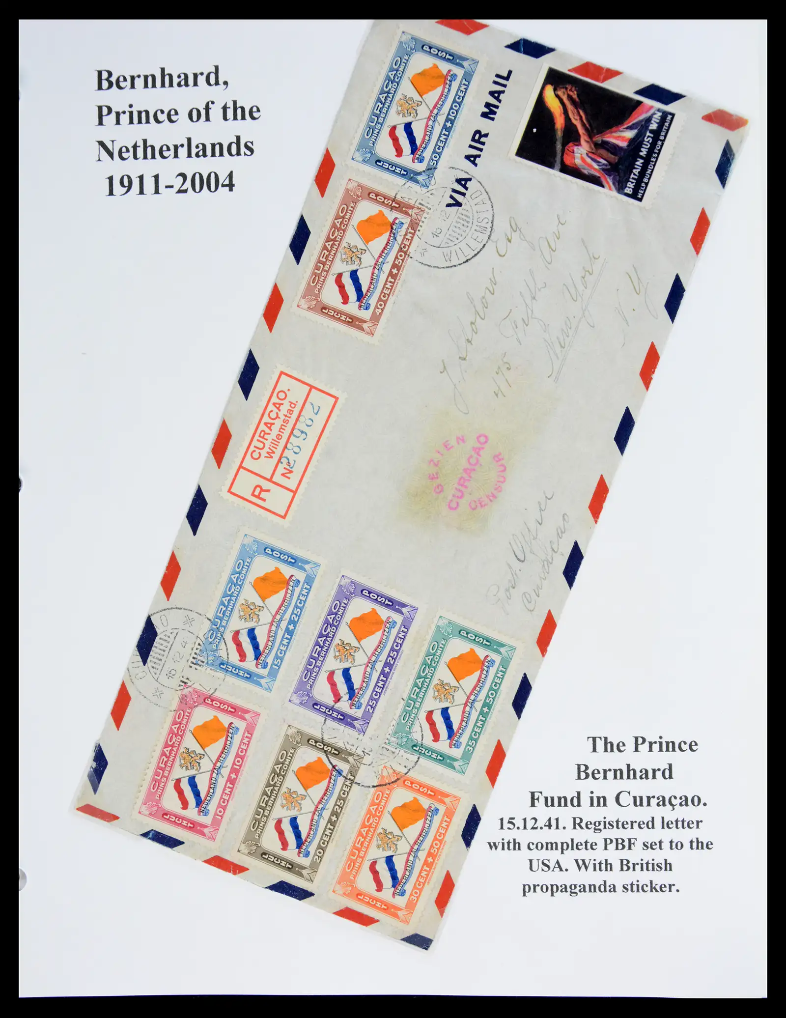 41045 0045 - Stamp collection 41045 Prins Bernhardt specialised collection 1911-2004.