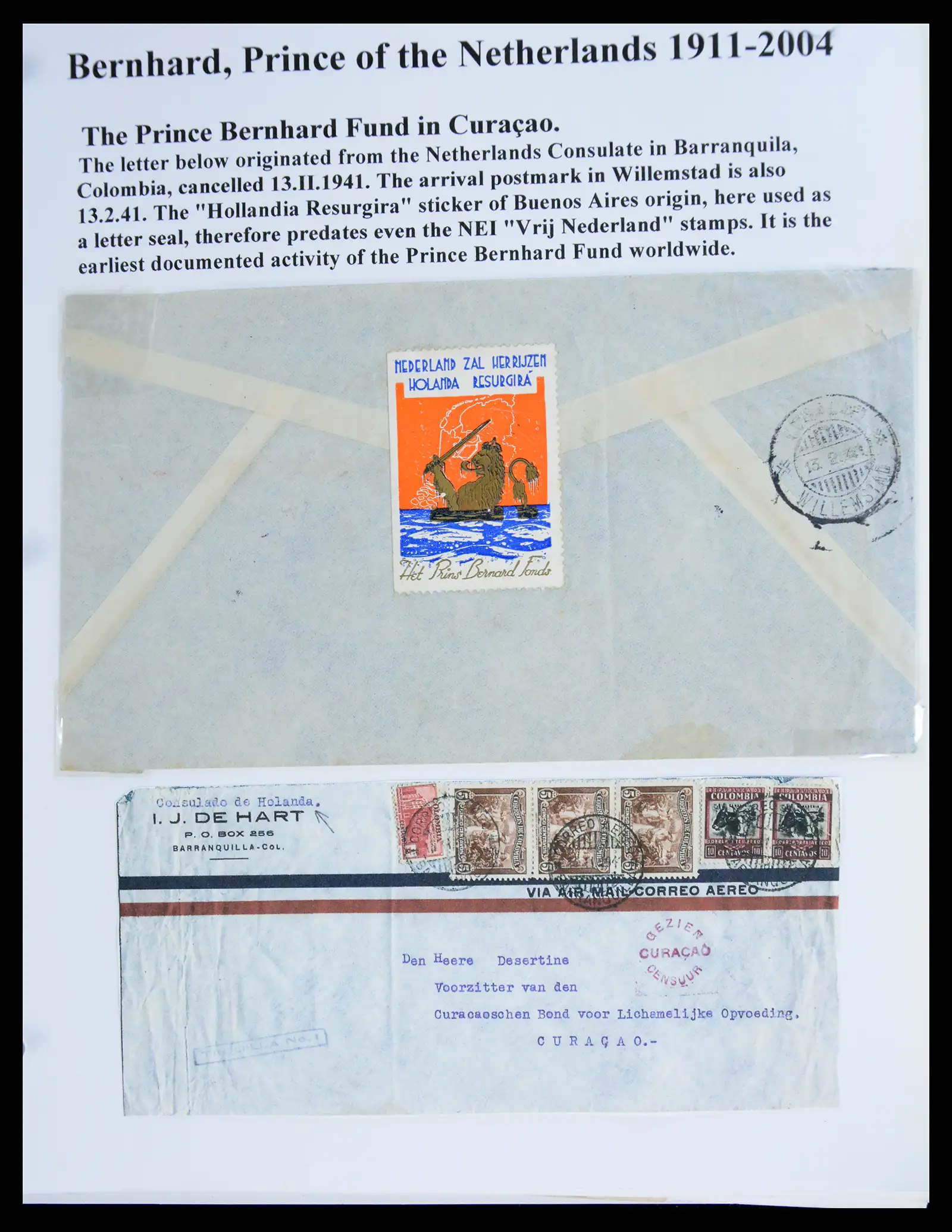 41045 0056 - Stamp collection 41045 Prins Bernhardt specialised collection 1911-2004.