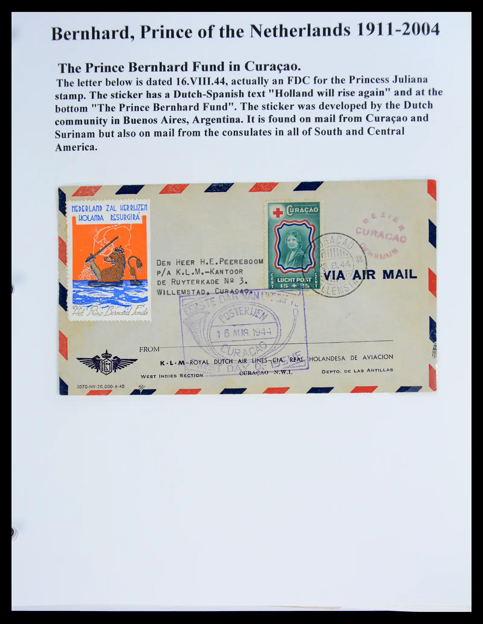 41045 0057 - Stamp collection 41045 Prins Bernhardt specialised collection 1911-2004.