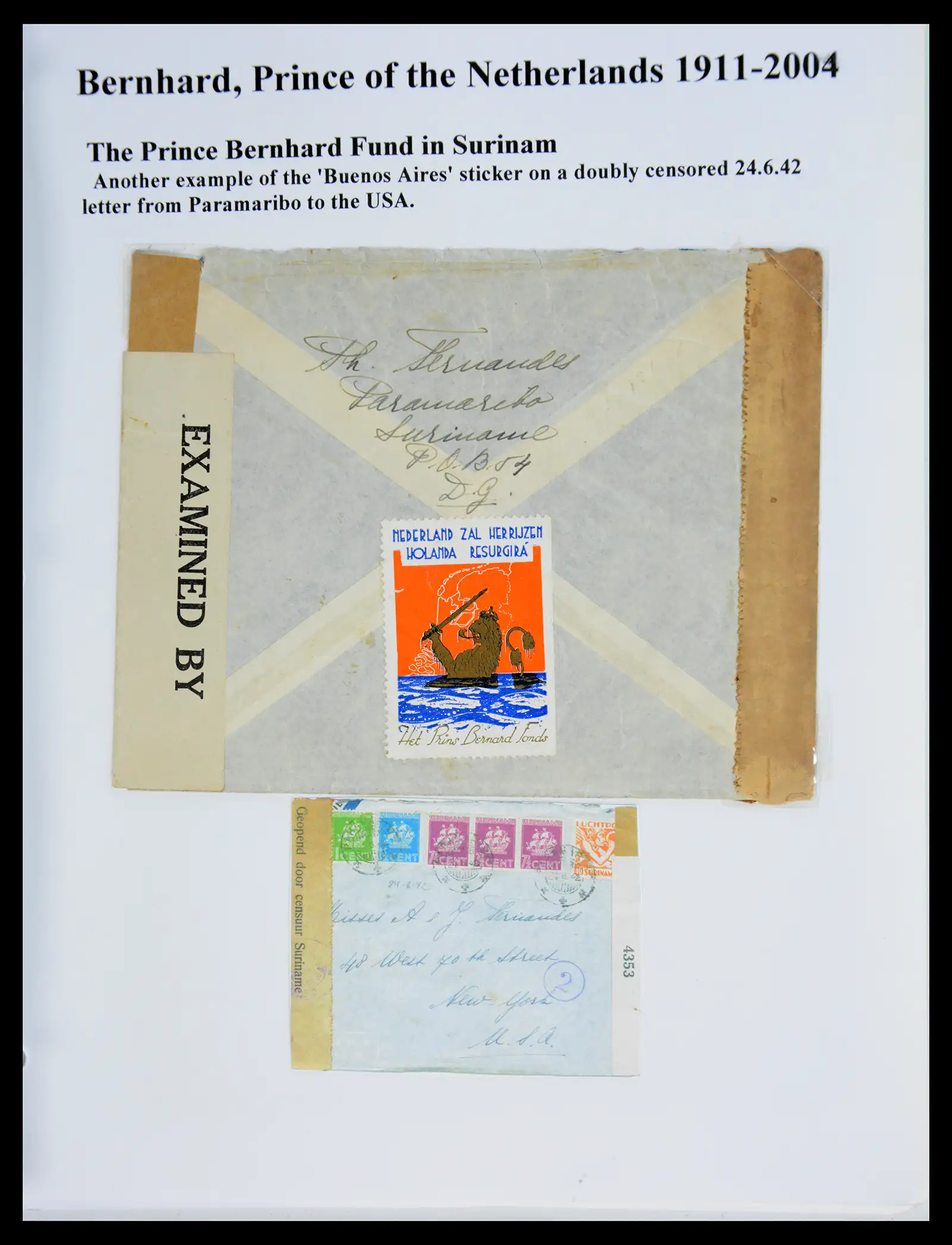 41045 0079 - Stamp collection 41045 Prins Bernhardt specialised collection 1911-2004.