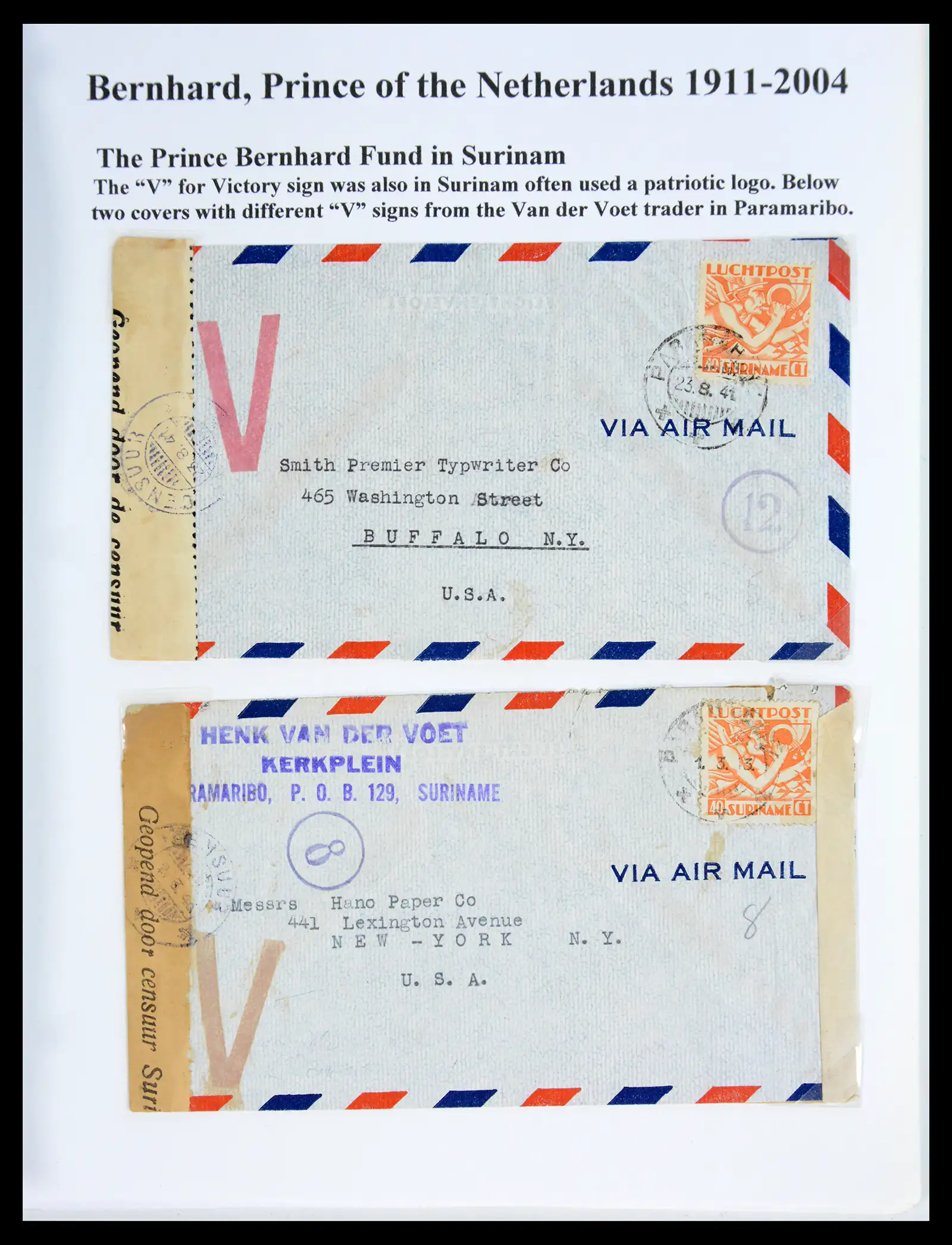 41045 0080 - Stamp collection 41045 Prins Bernhardt specialised collection 1911-2004.