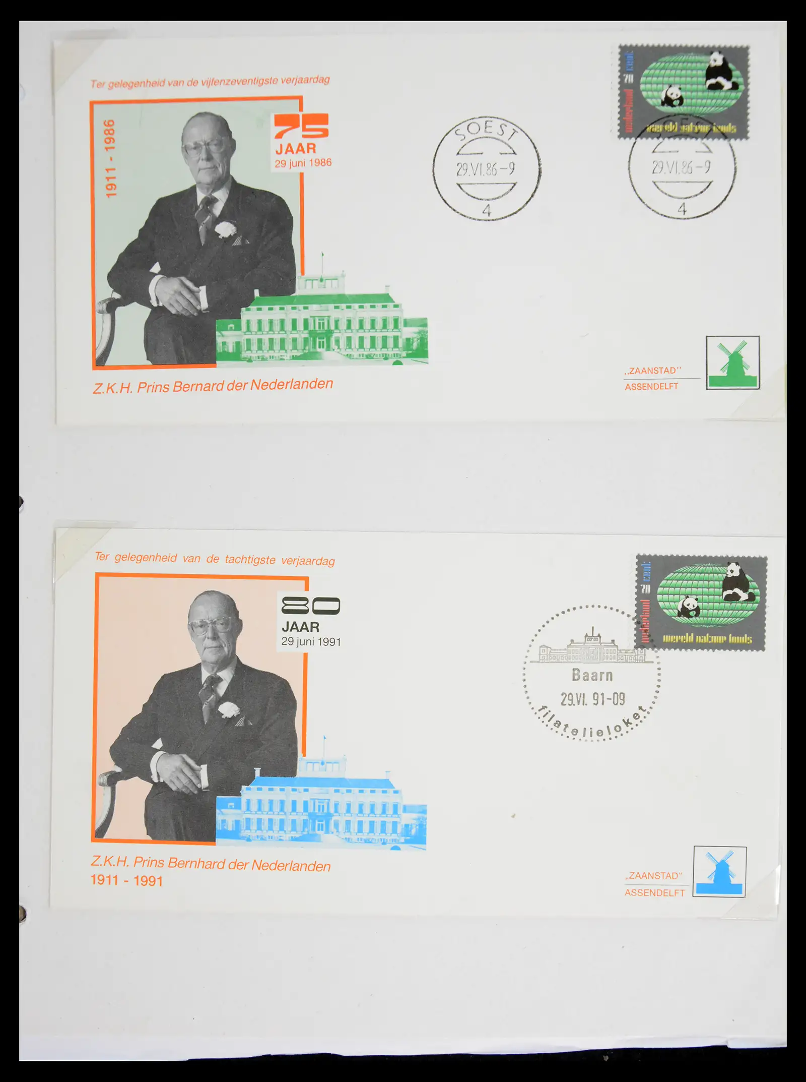 41045 0100 - Stamp collection 41045 Prins Bernhardt specialised collection 1911-2004.