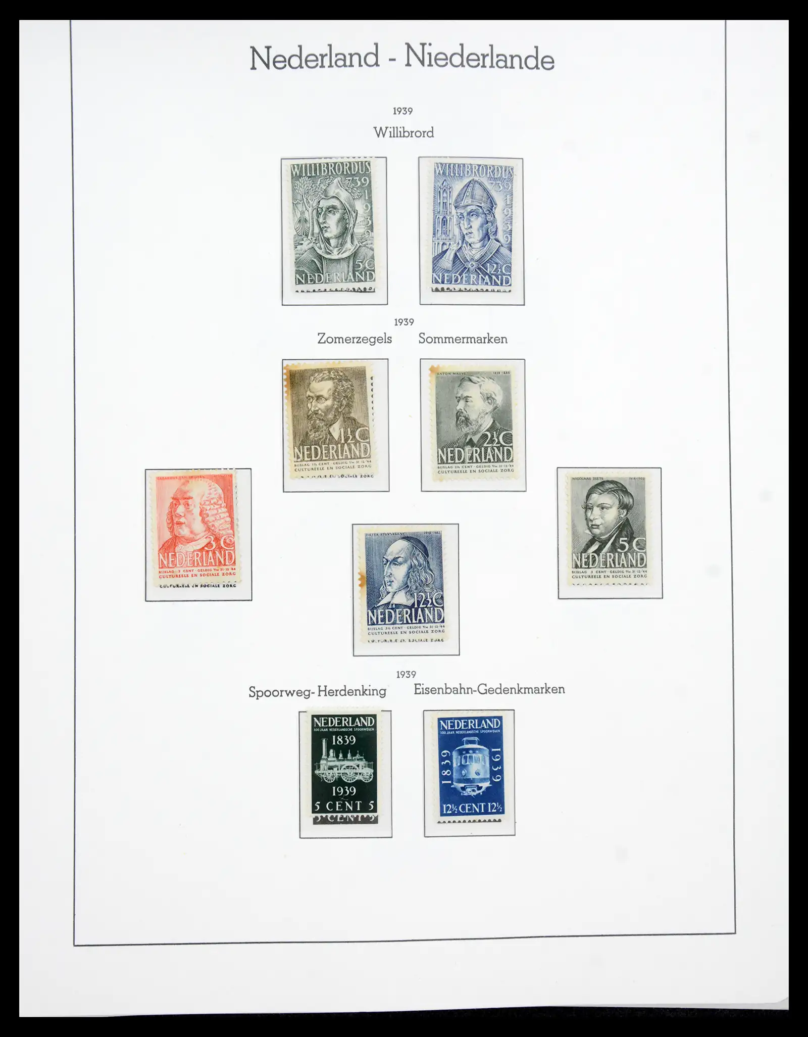41050 0026 - Postzegelverzameling 41050 Nederland COMPLEET 1852-1959.