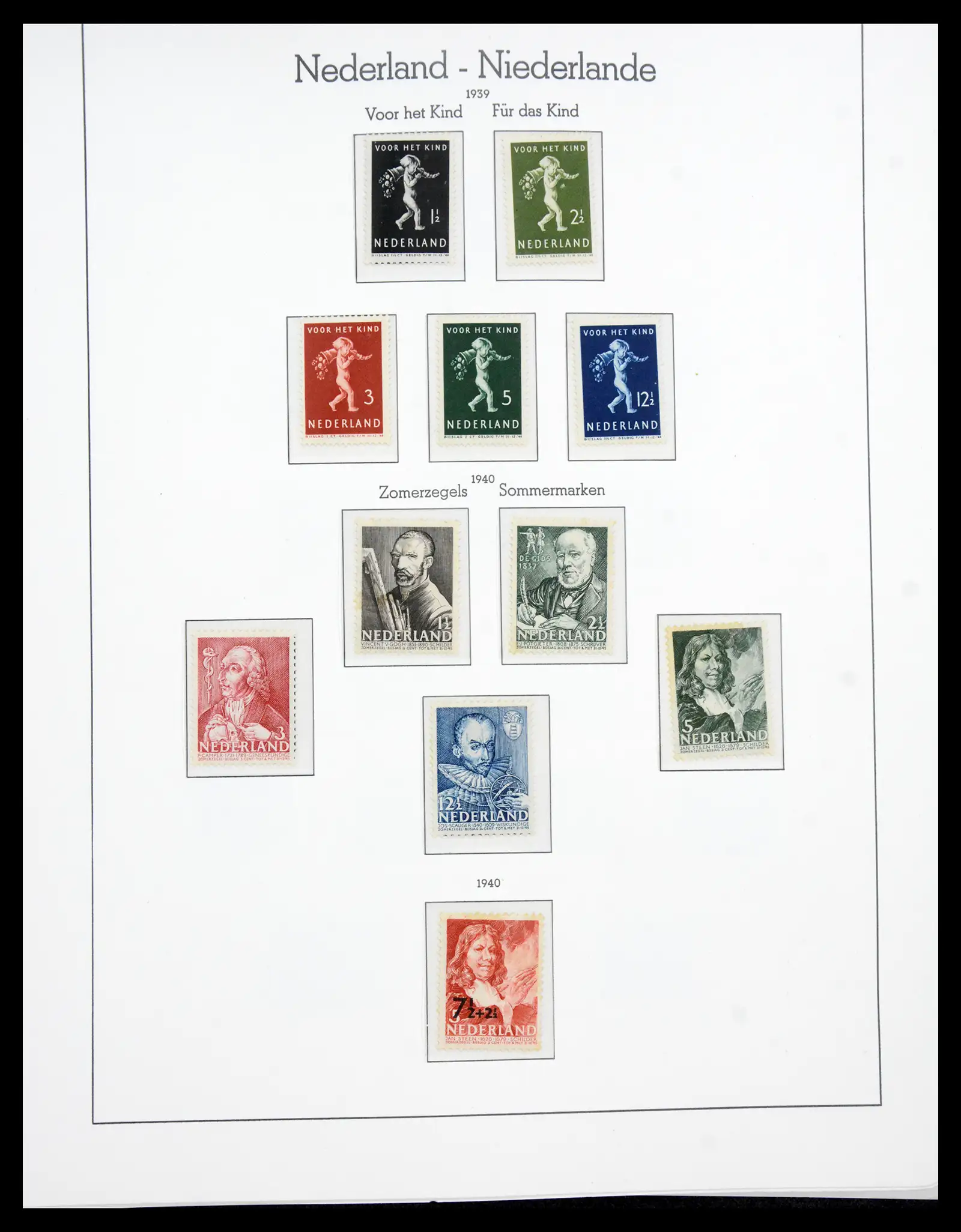 41050 0027 - Postzegelverzameling 41050 Nederland COMPLEET 1852-1959.