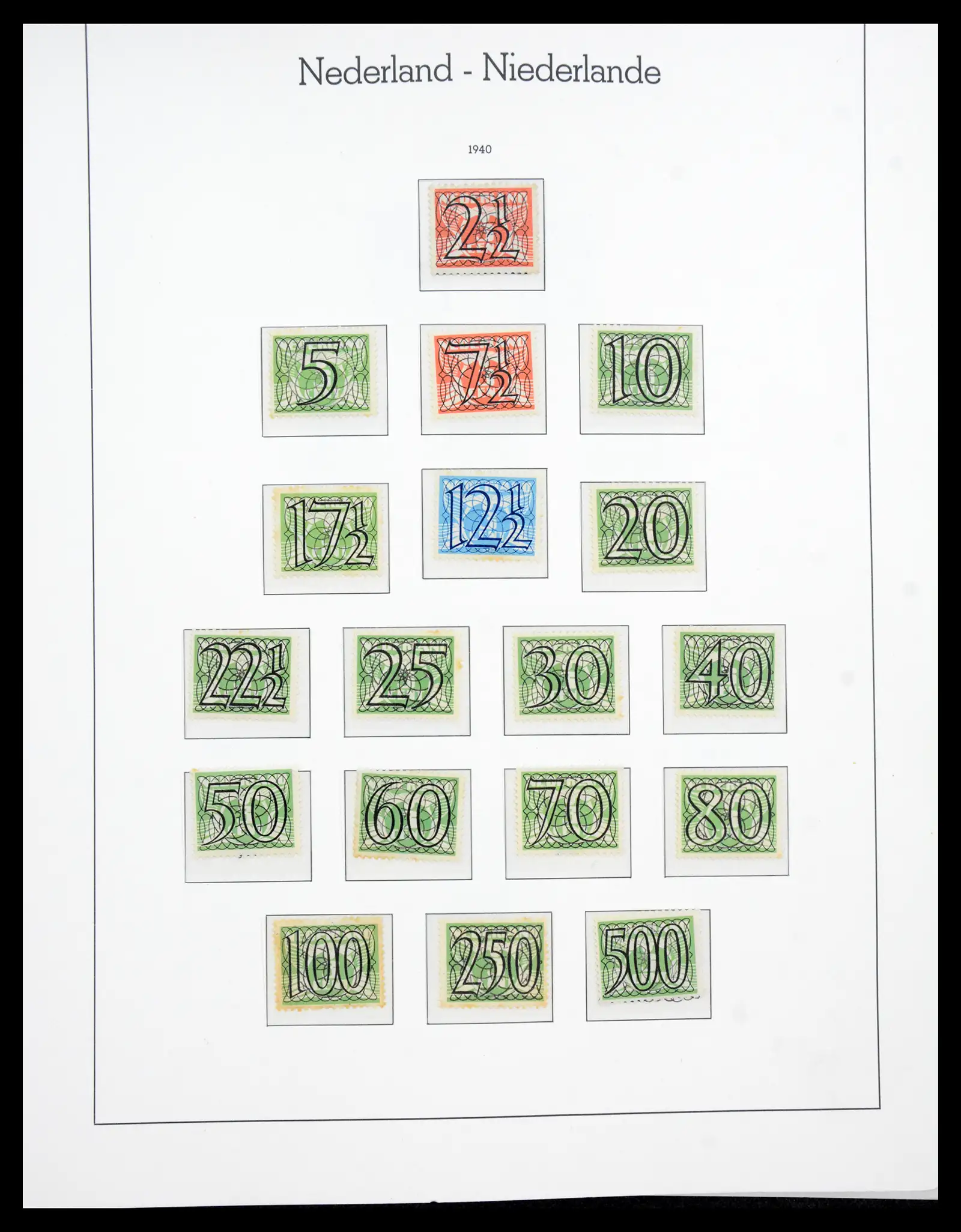 41050 0028 - Postzegelverzameling 41050 Nederland COMPLEET 1852-1959.