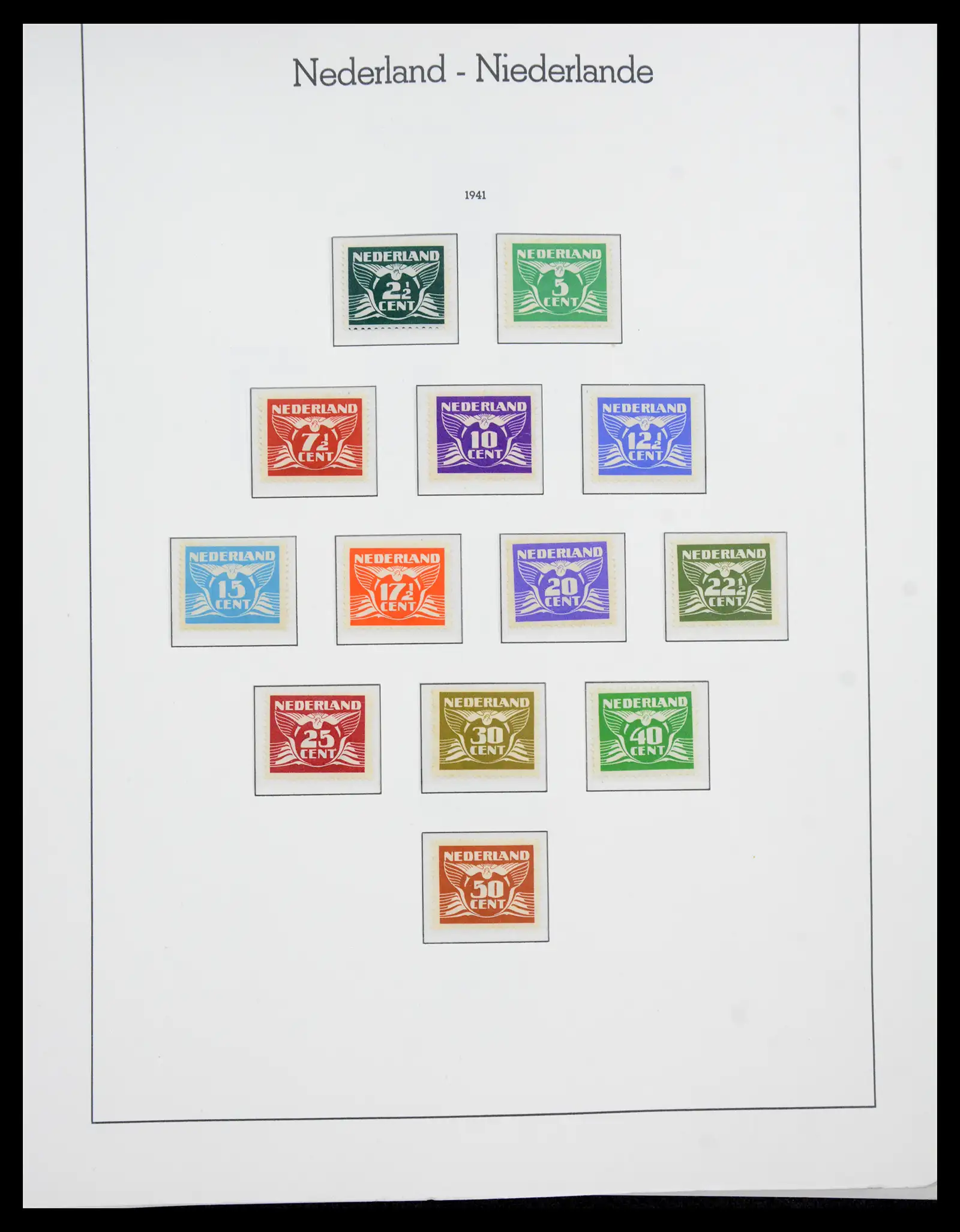 41050 0032 - Postzegelverzameling 41050 Nederland COMPLEET 1852-1959.