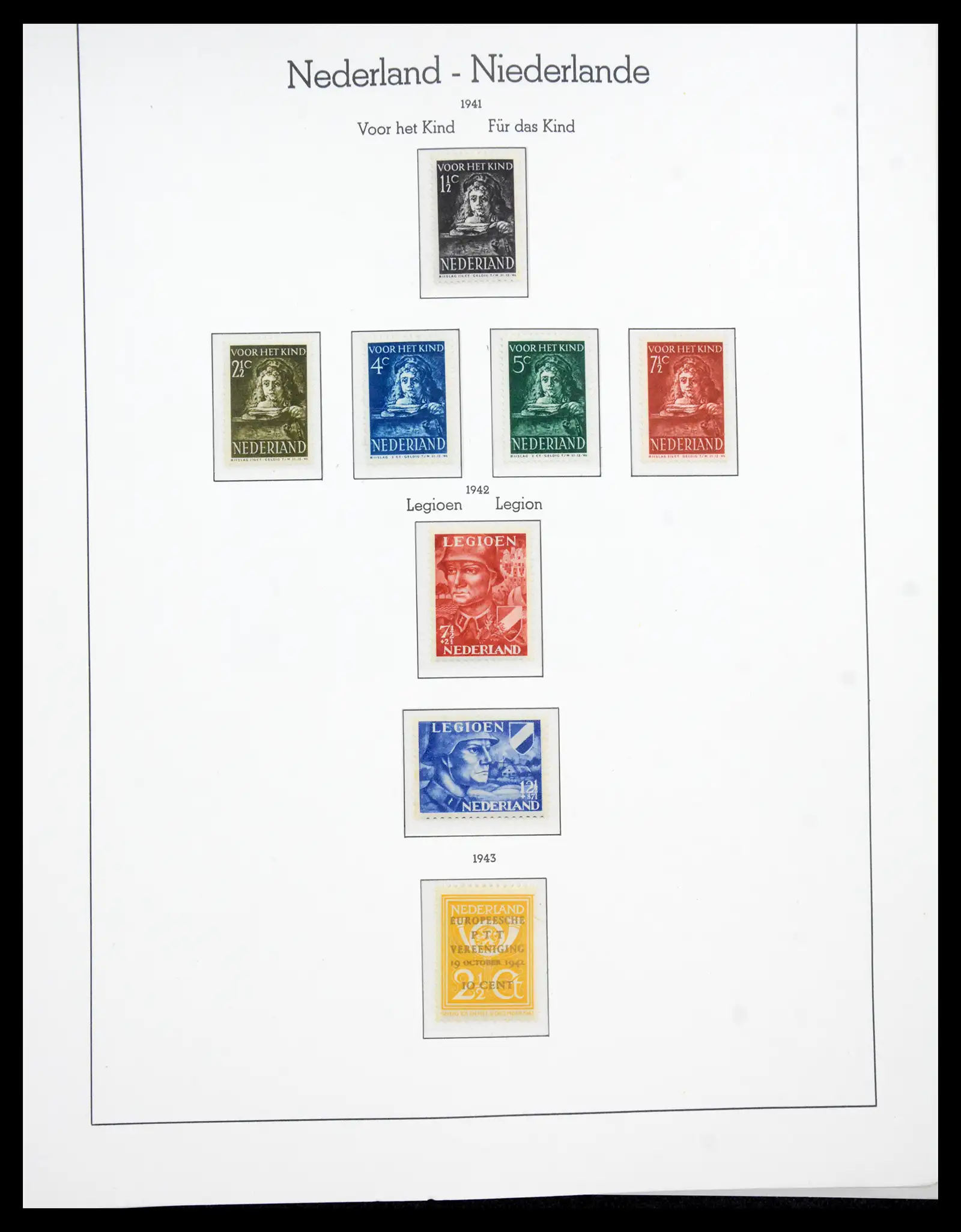 41050 0033 - Postzegelverzameling 41050 Nederland COMPLEET 1852-1959.