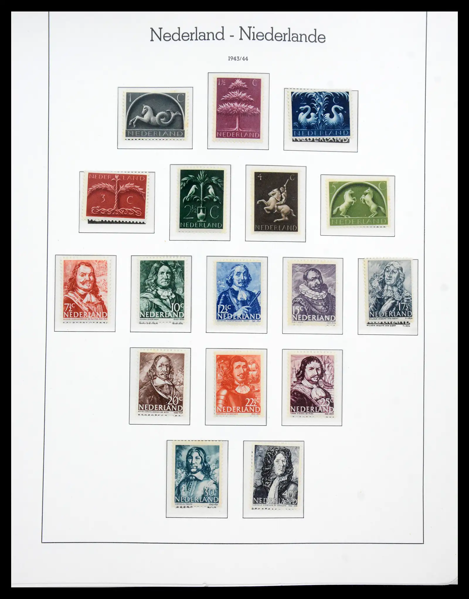 41050 0036 - Postzegelverzameling 41050 Nederland COMPLEET 1852-1959.