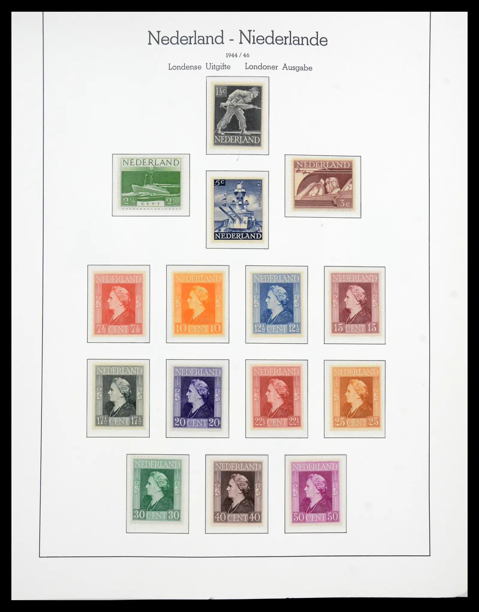 41050 0038 - Postzegelverzameling 41050 Nederland COMPLEET 1852-1959.